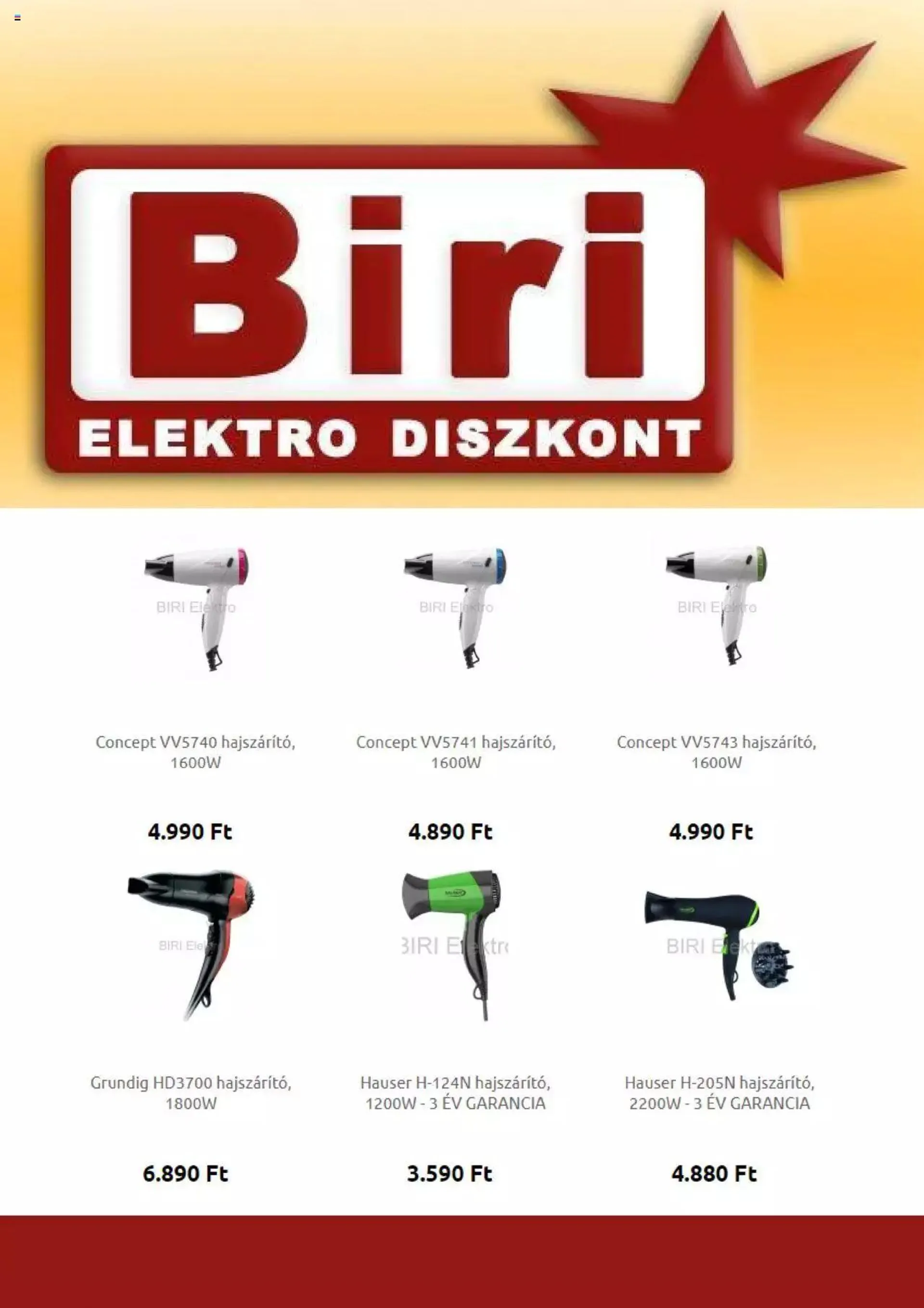Biri Elektro - Akciós újság - 1