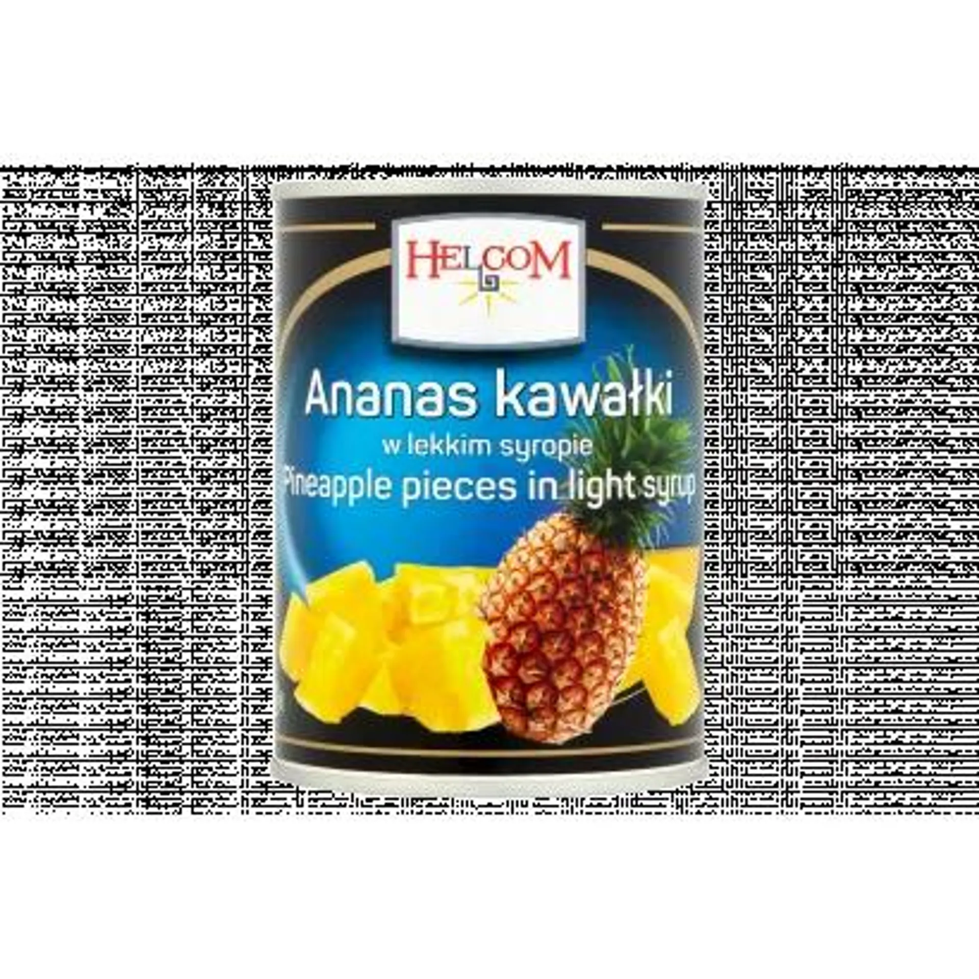 Helcom Pineapple Pieces in Light Syrup 565 g