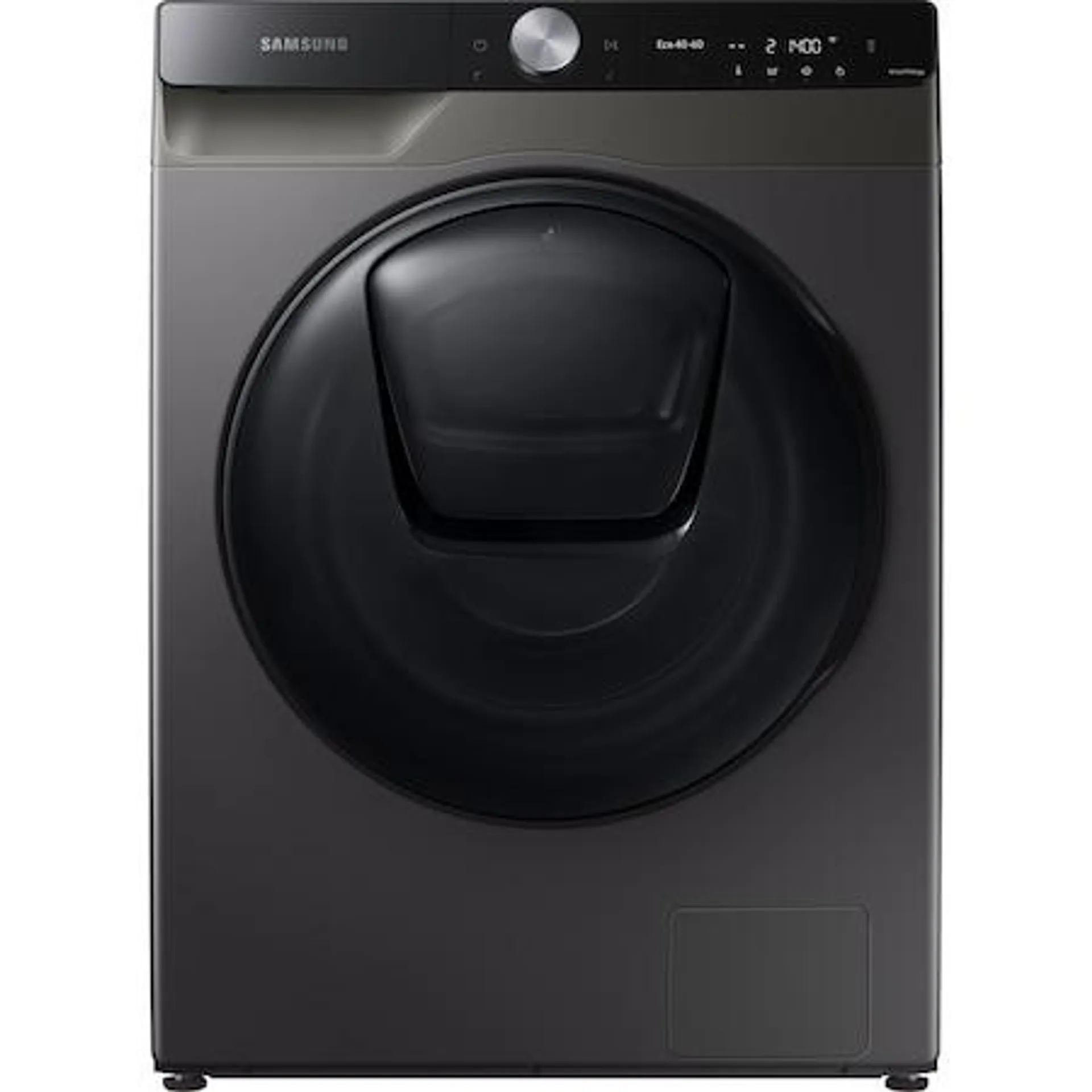 Samsung WD90T754DBX/S7 Elöltöltős mosó-szárítógép, 9kg mosás, 6kg szárítás, 1400 ford/perc, Quick Bubble, AI Control, Add Wash, Super Speed 39, Gőz, Digital Inverter Motor, Wifi, B energiaosztály, Inox