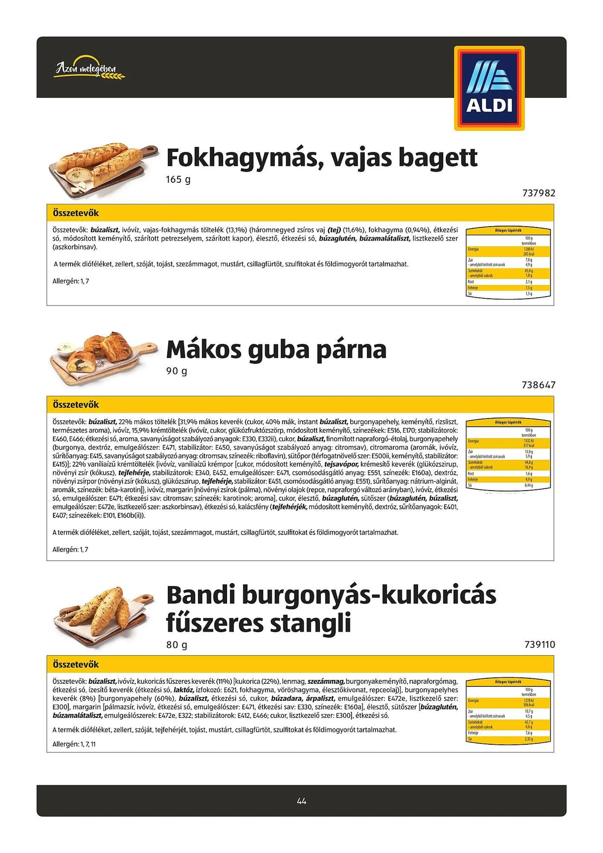 Katalógus ALDI akciós újság július 26.-tól október 21.-ig 2024. - Oldal 44