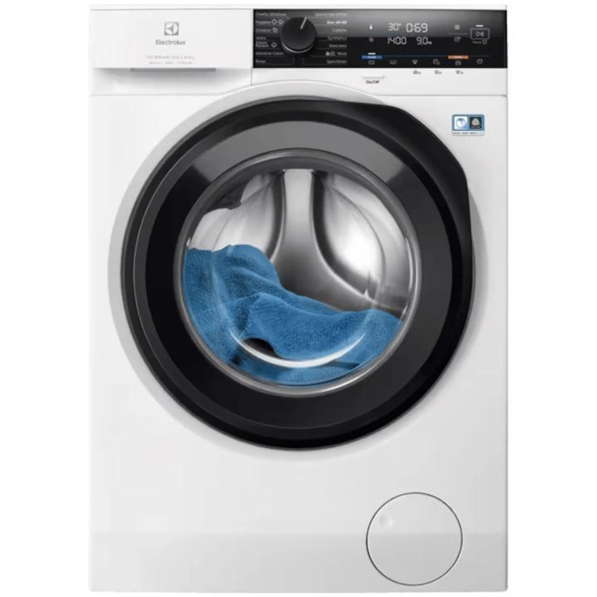 Electrolux Ecoline EW7W4492E, Mosógép szárítóval, 9 kg mosás, 6 kg szárítás, 1400 RPM, LCD, A energiaosztály, Inverter motor, SteamCare+Sensicare, TimeManager, Fehér