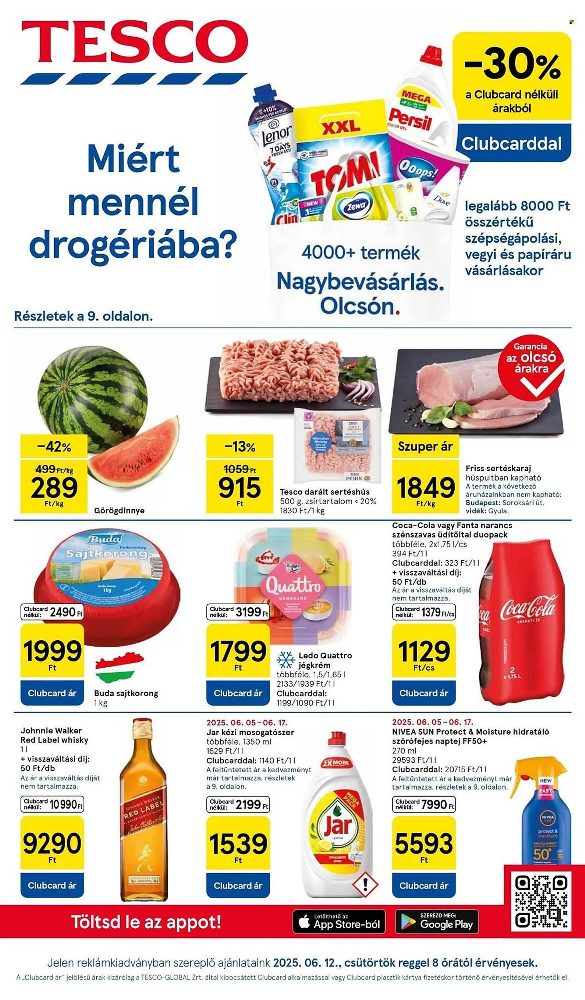 Katalógus Tesco akciós újság június 12.-tól június 18.-ig 2025. - Oldal 1