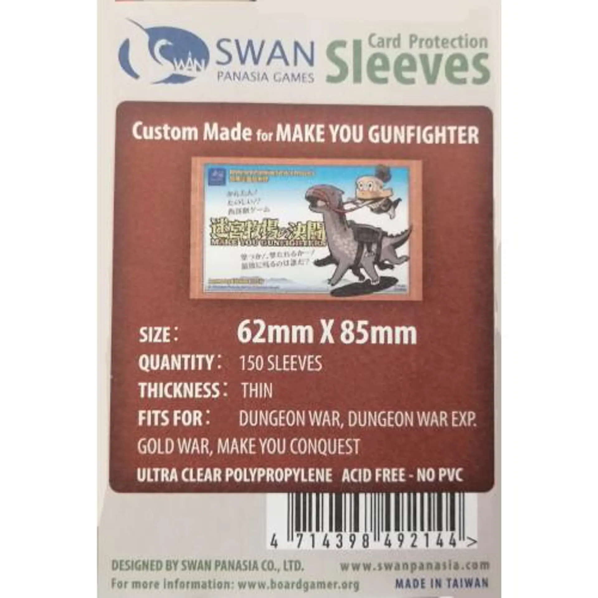 Kártyavédő - Swan 62*85 mm Standard (150 db-os)