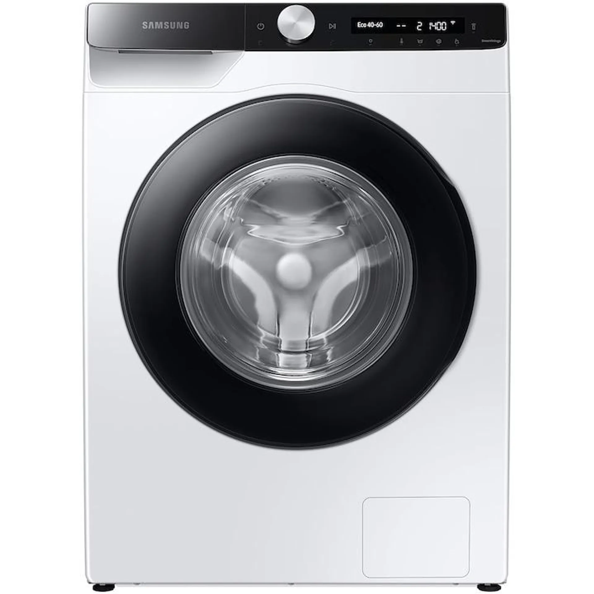 Samsung WW80T504DAEAS7, Mosógép, 8 kg, 1400 ford., A energiaosztály, AI Control, Steam, Eco Bubble, Drum Clean, Digitális inverteres motor, Wifi, AI Energy, Smart Control, Fehér