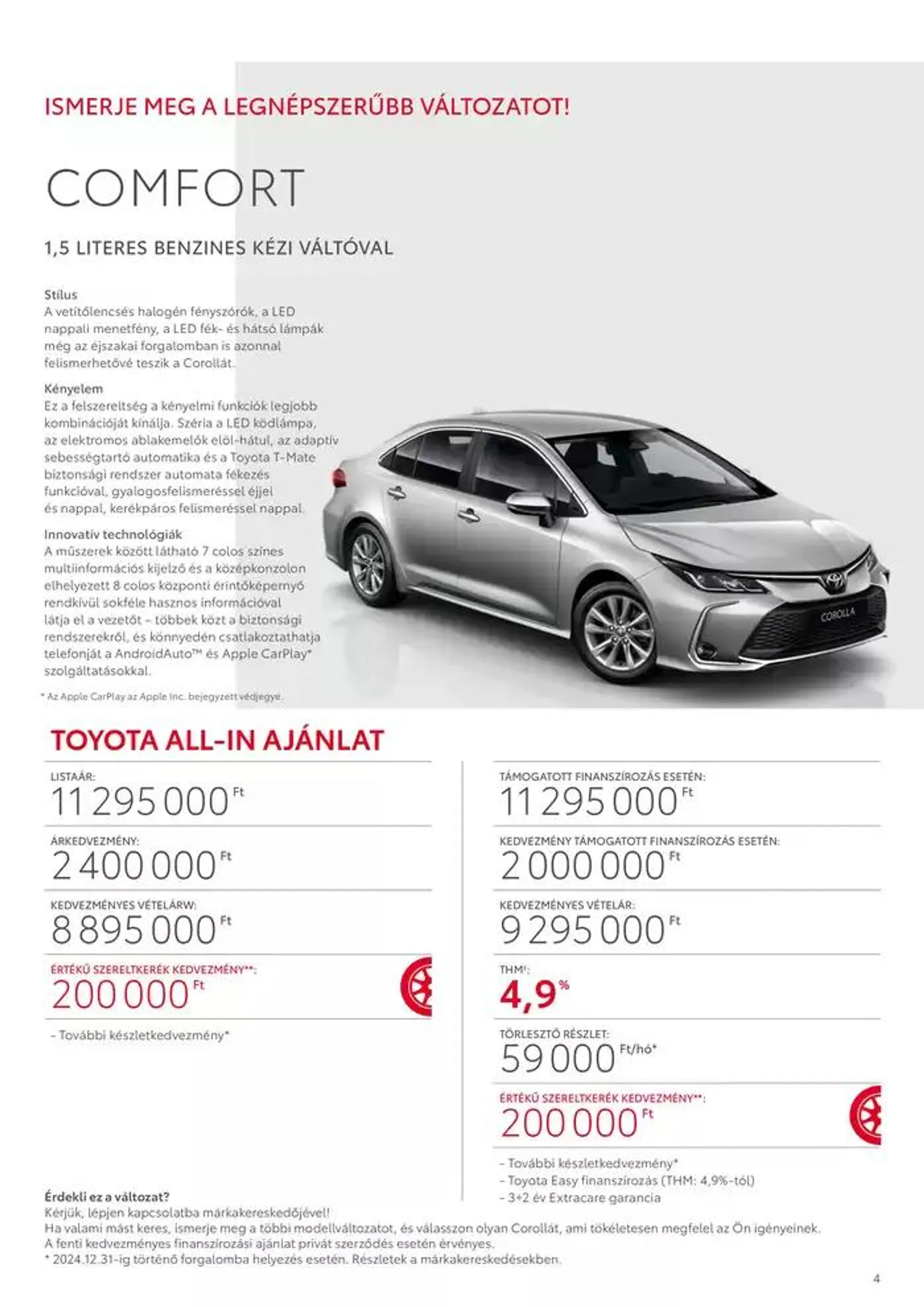 Katalógus Toyota Corolla Sedan október 3.-tól október 3.-ig 2025. - Oldal 4