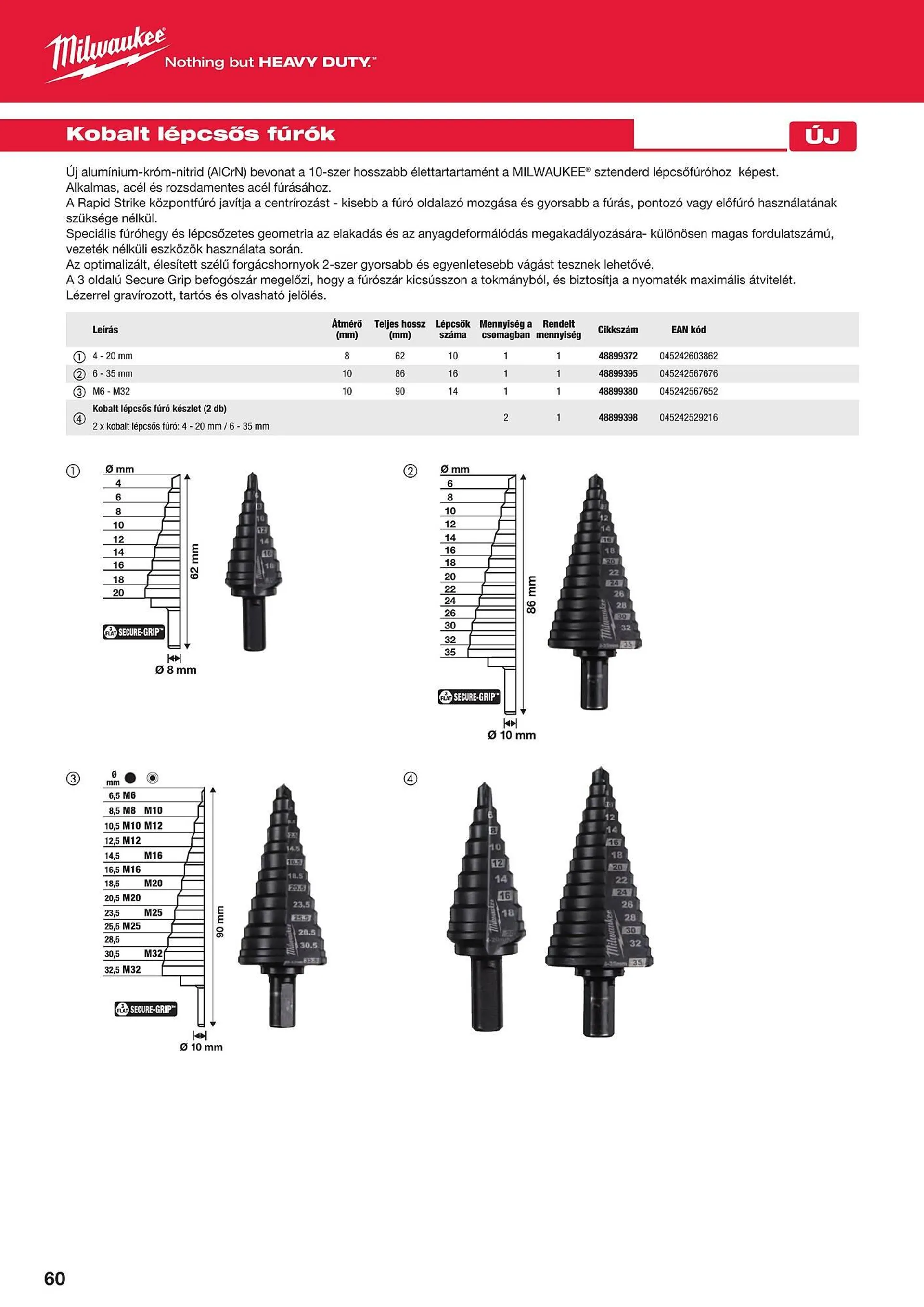Katalógus Milwaukeetool akciós újság augusztus 14.-tól december 31.-ig 2024. - Oldal 60