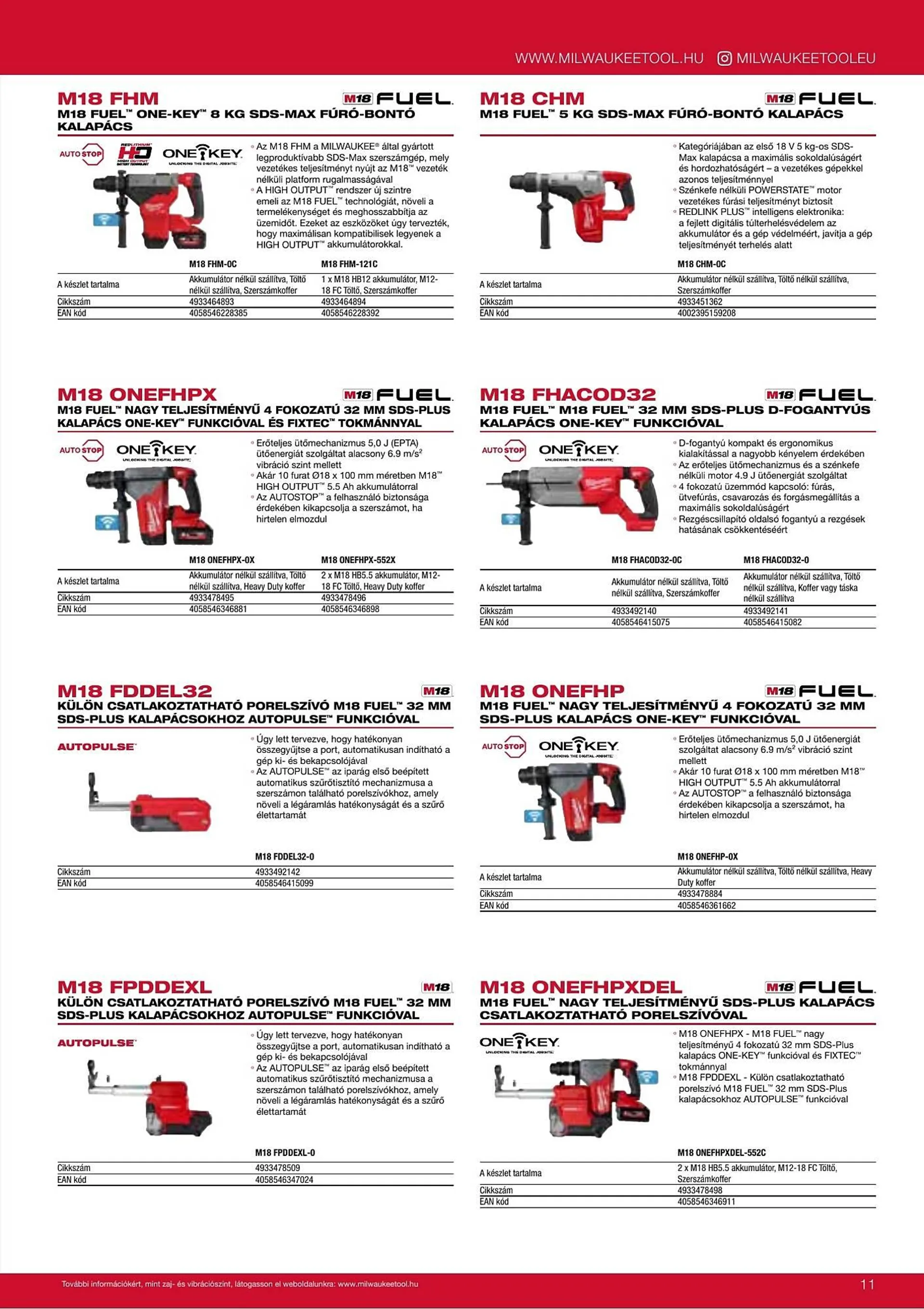 Katalógus Milwaukeetool akciós újság augusztus 14.-tól december 31.-ig 2025. - Oldal 11