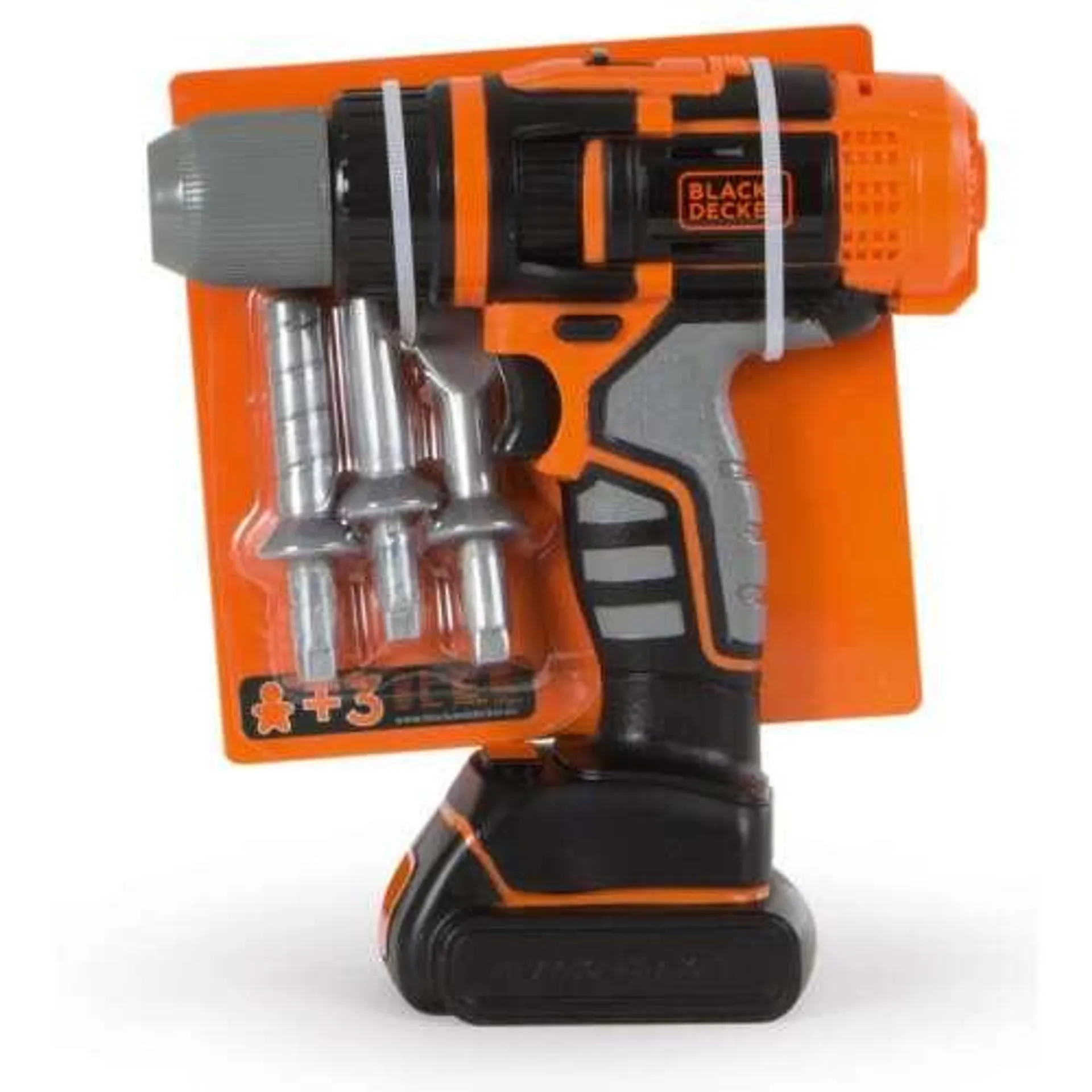 Smoby Black & Decker mechanikus Fúrógép tartozékokkal #fekete-narancssárga