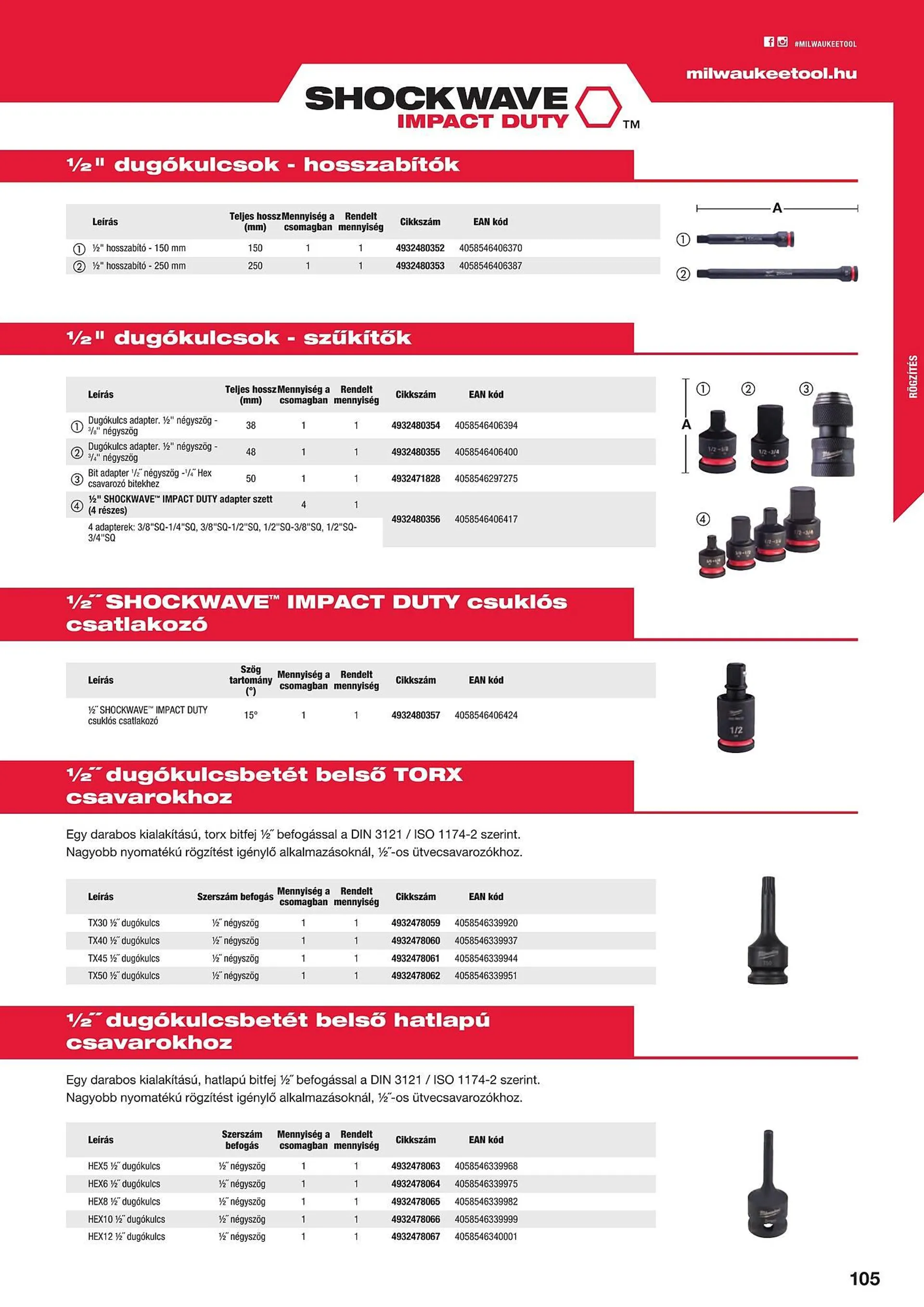 Katalógus Milwaukeetool akciós újság augusztus 14.-tól december 31.-ig 2024. - Oldal 105