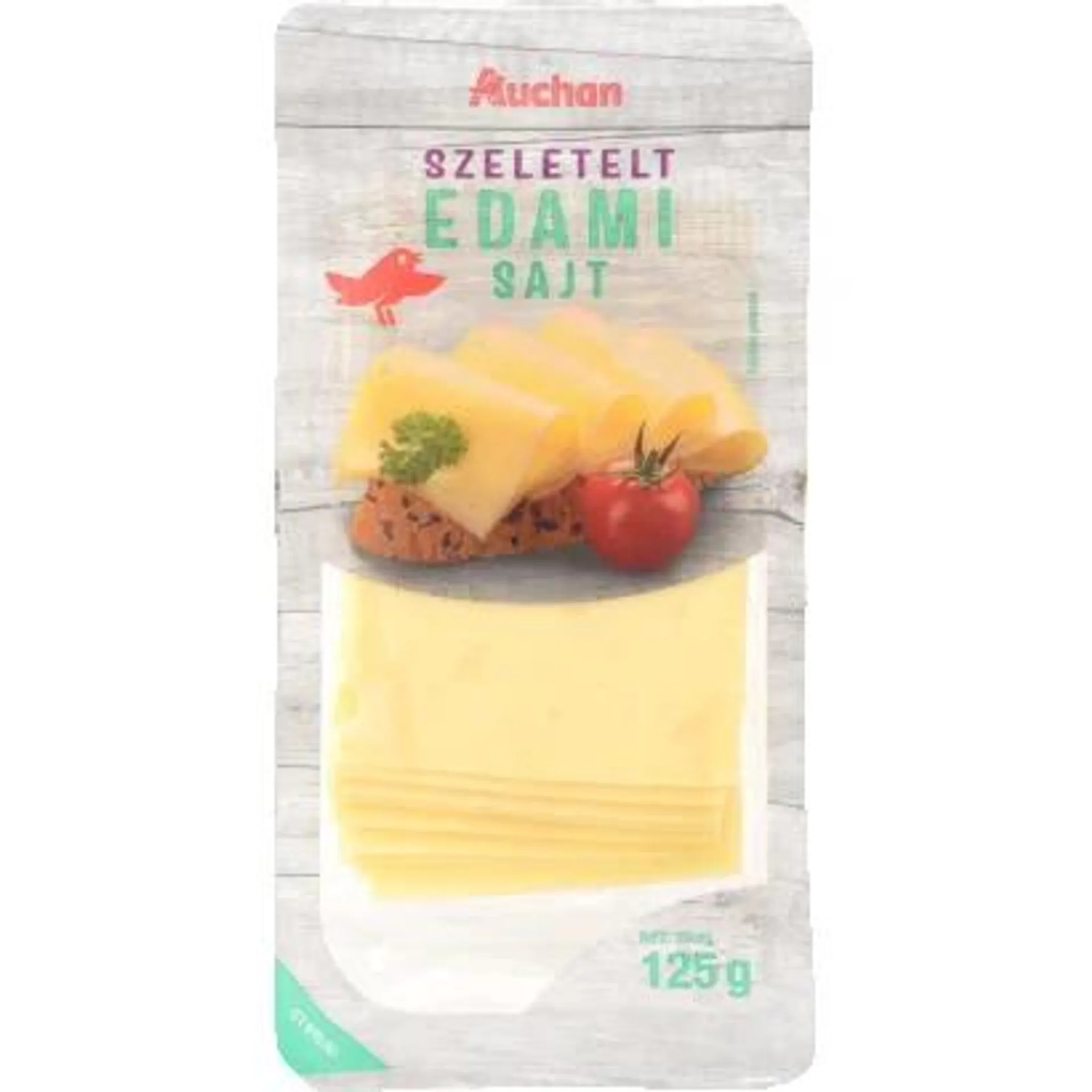 Auchan Favorite Edam cheese sliced 125 g