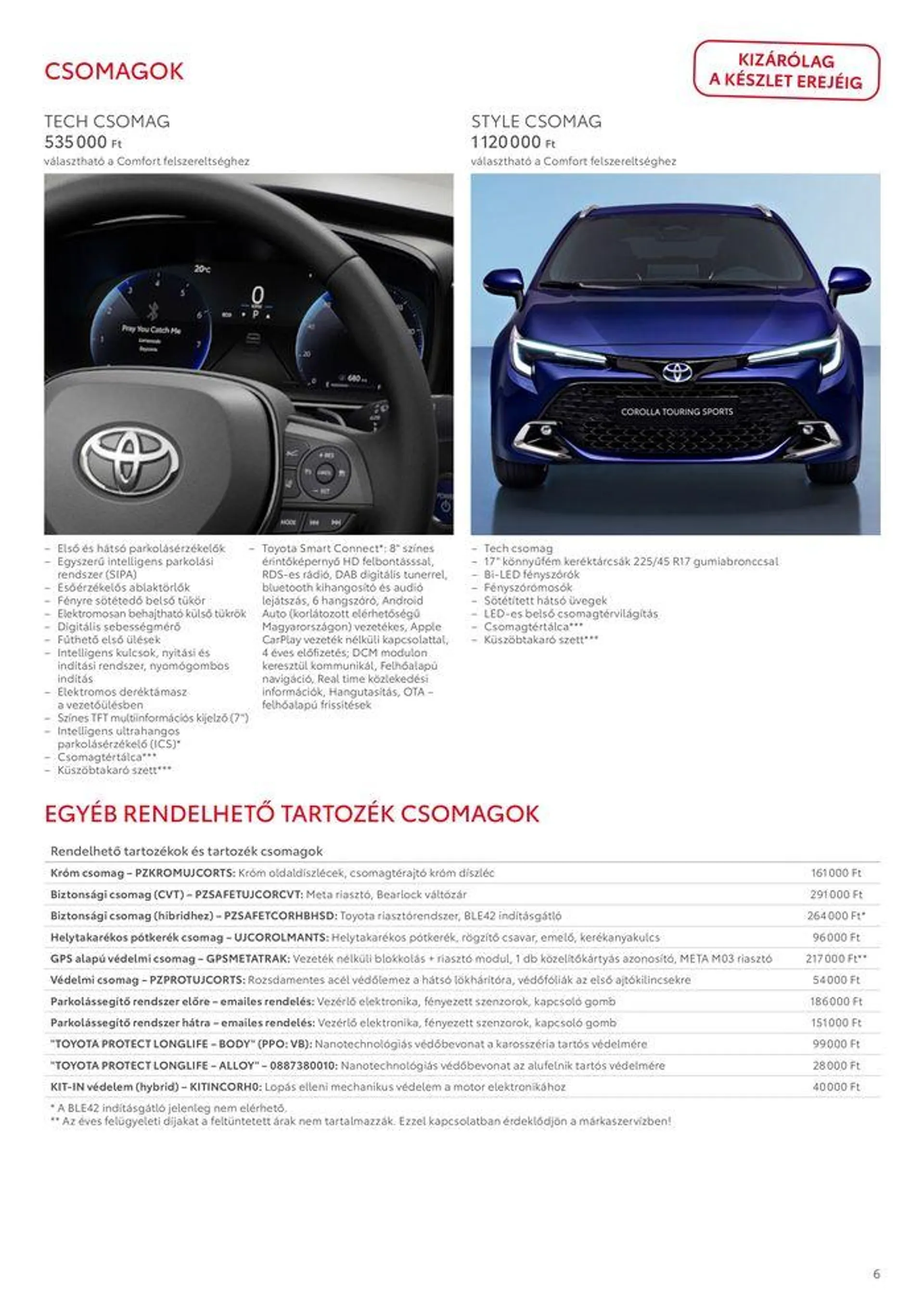 Katalógus Toyota Corolla TS MC23 augusztus 31.-tól augusztus 31.-ig 2025. - Oldal 6