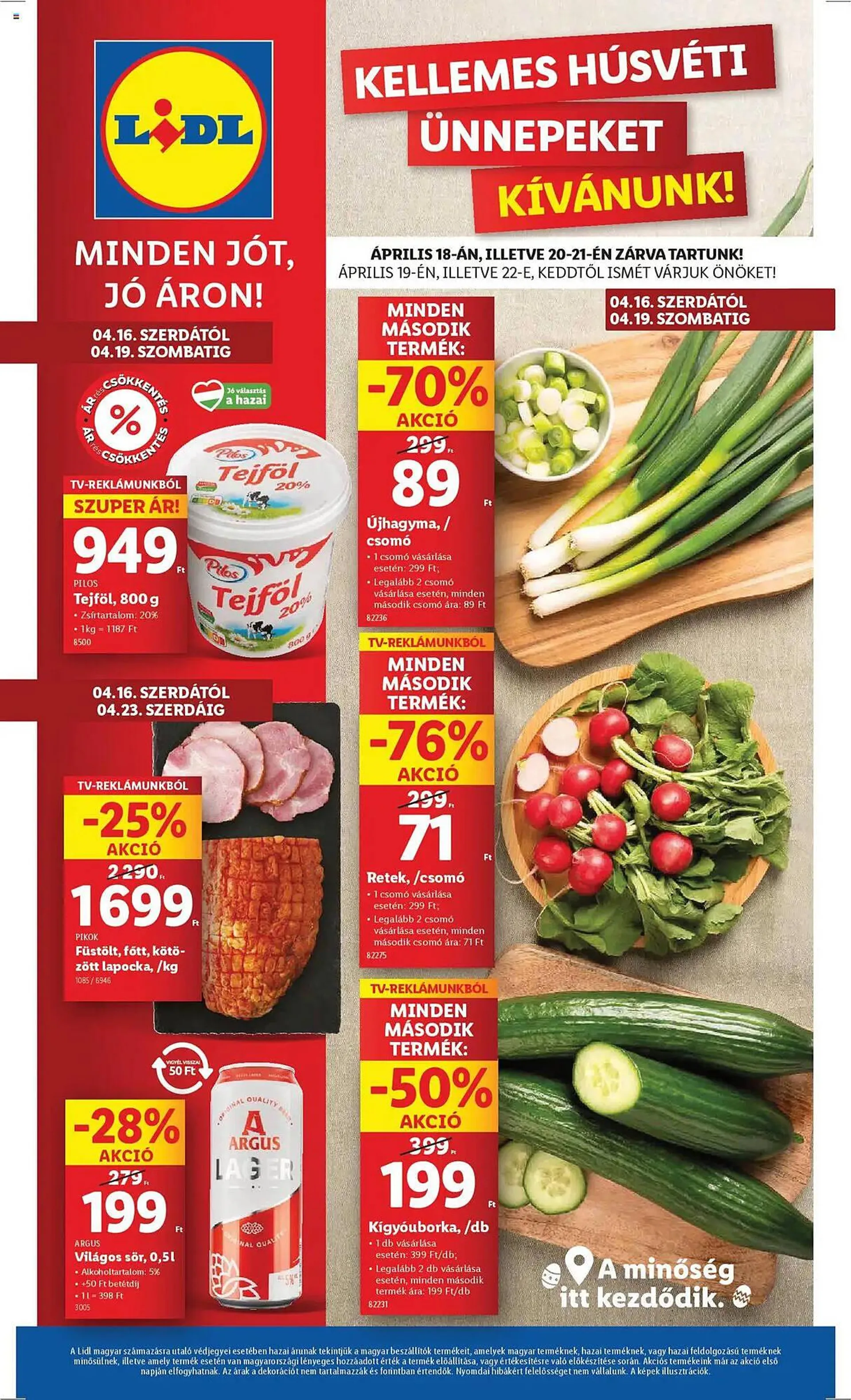 Katalógus Lidl akciós újság április 16.-tól április 22.-ig 2025. - Oldal 1
