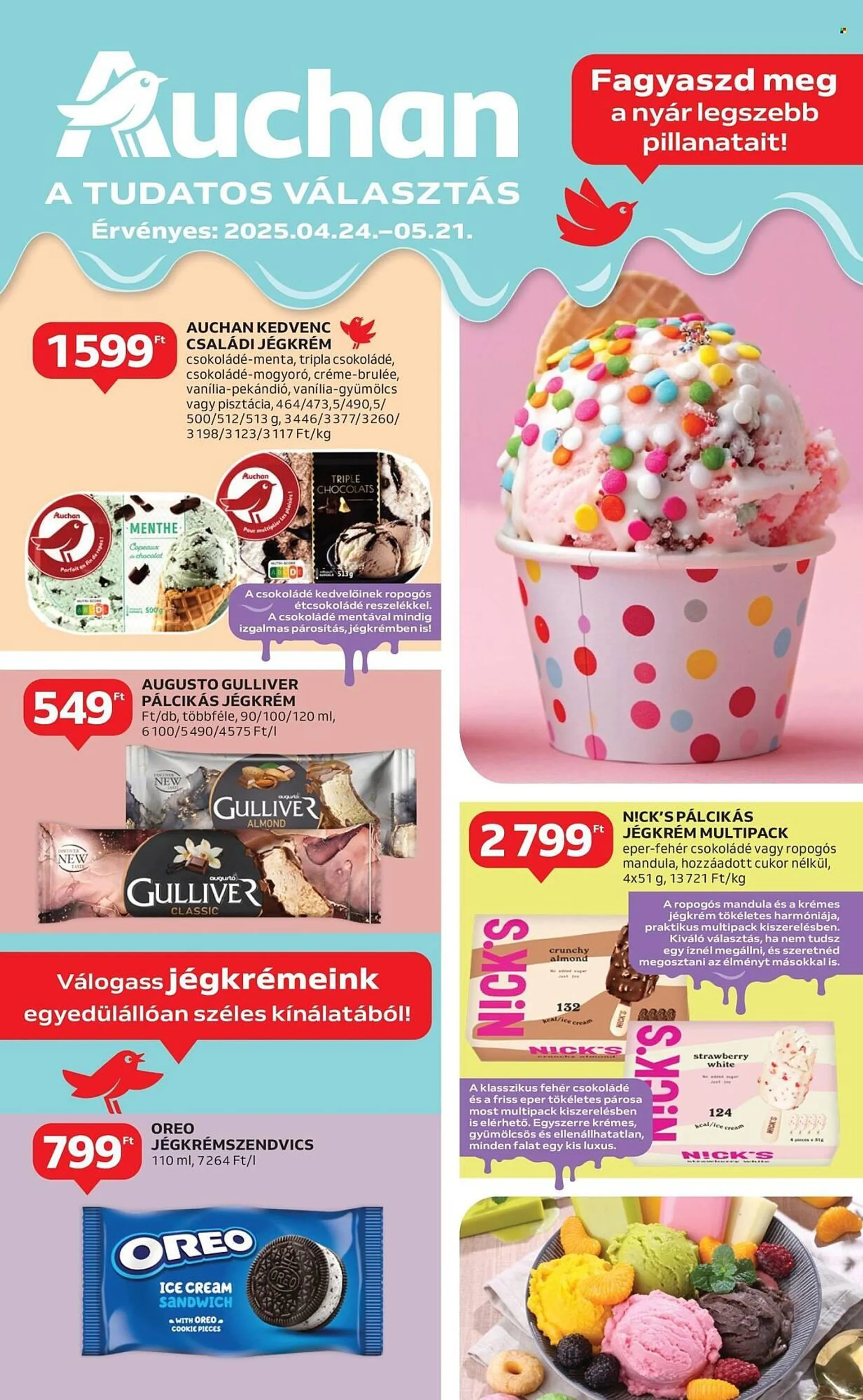 Katalógus Auchan akciós újság április 24.-tól május 21.-ig 2025. - Oldal 1