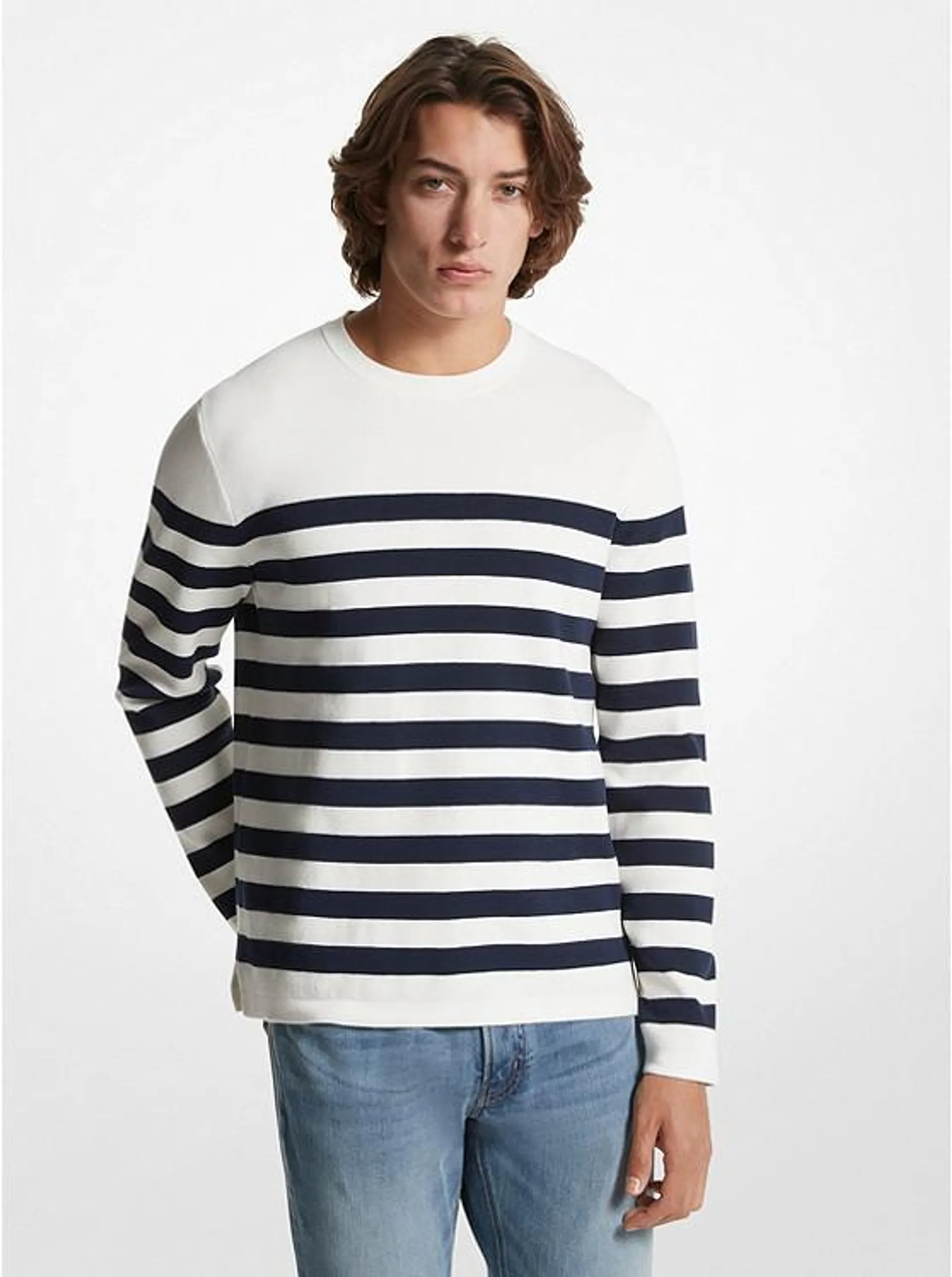 Striped Cotton Sweater