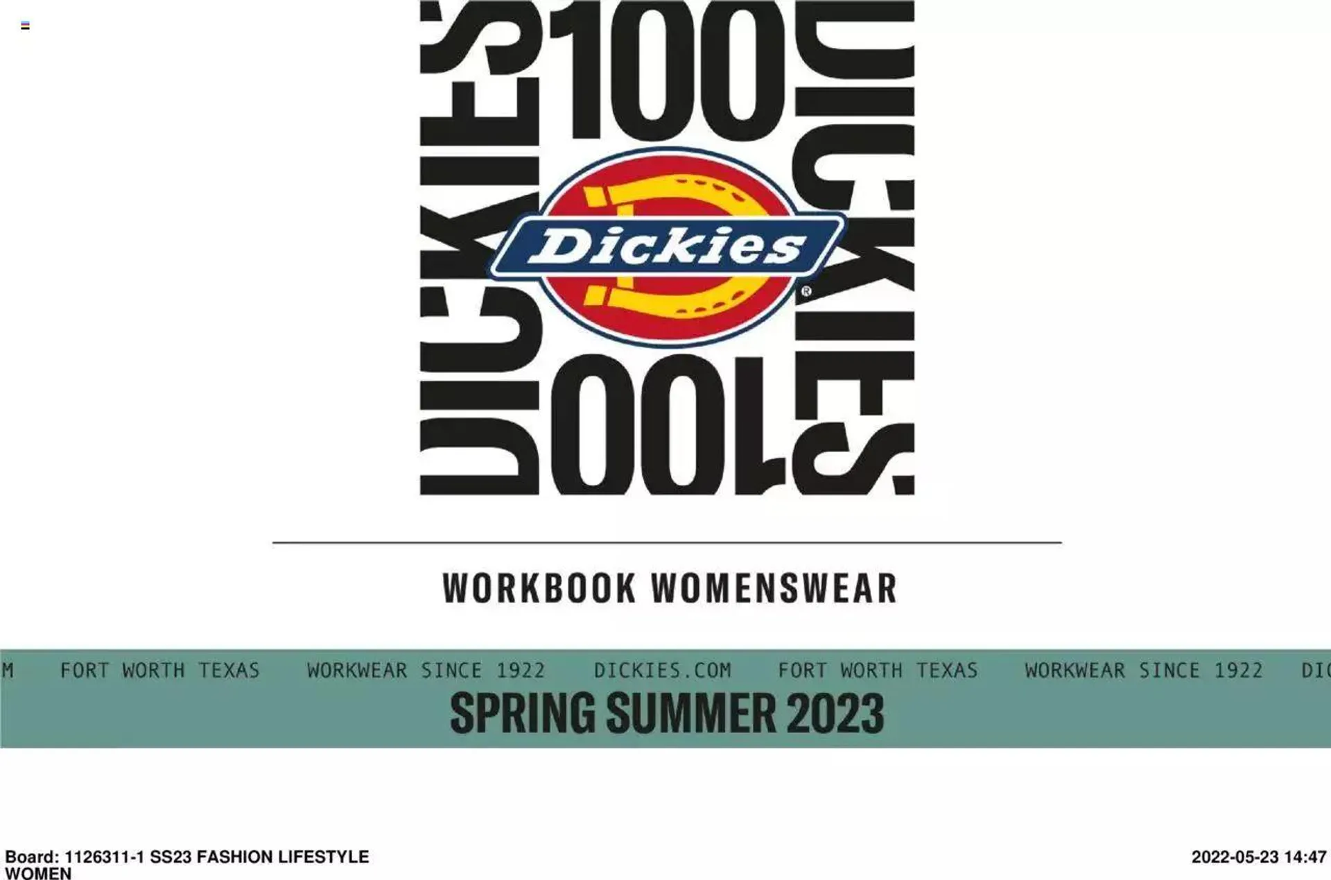 Dickies - Womenswear Workbook - 0