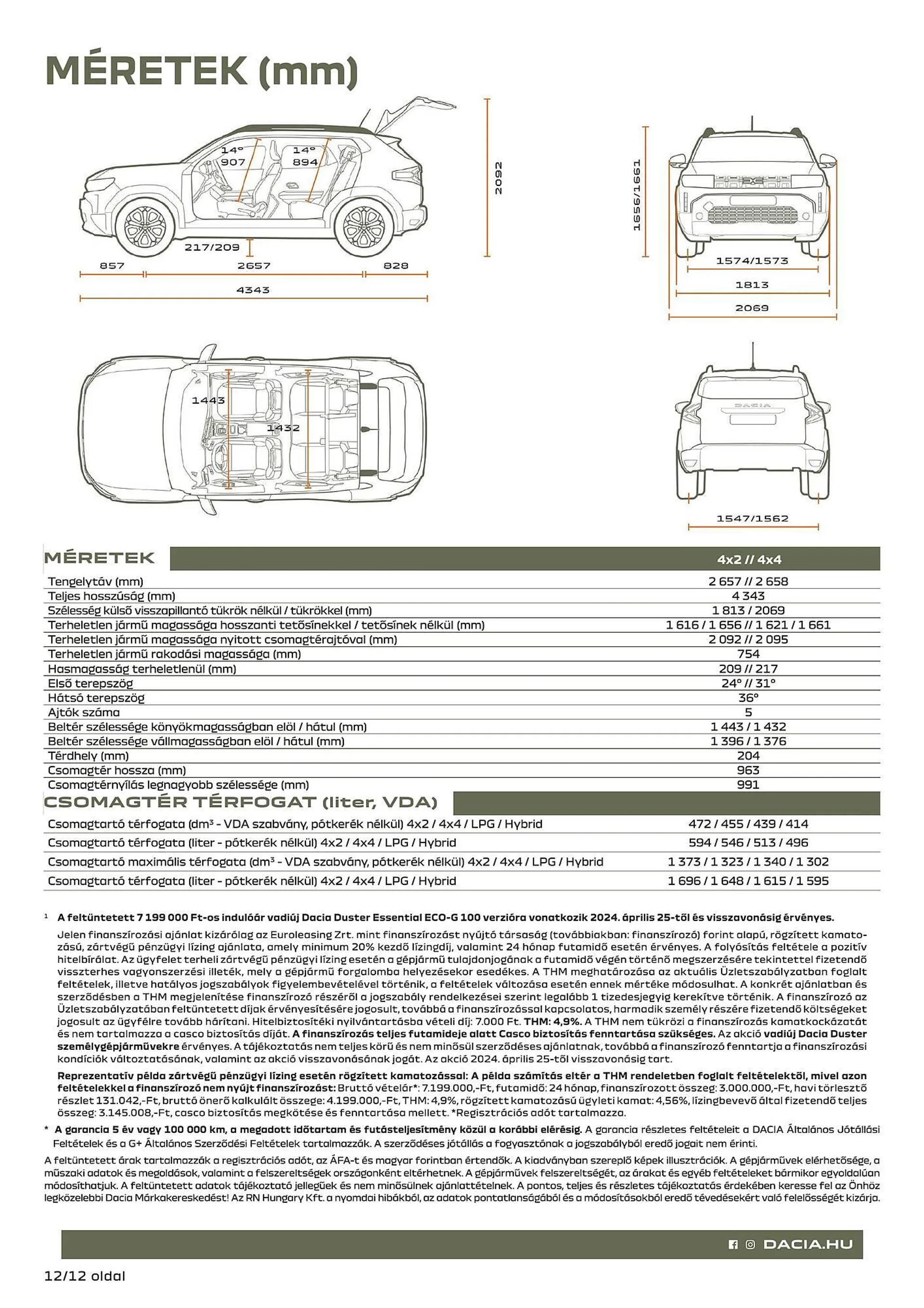 Katalógus Dacia vadiuj Duster akciós újság július 5.-tól december 31.-ig 2024. - Oldal 12