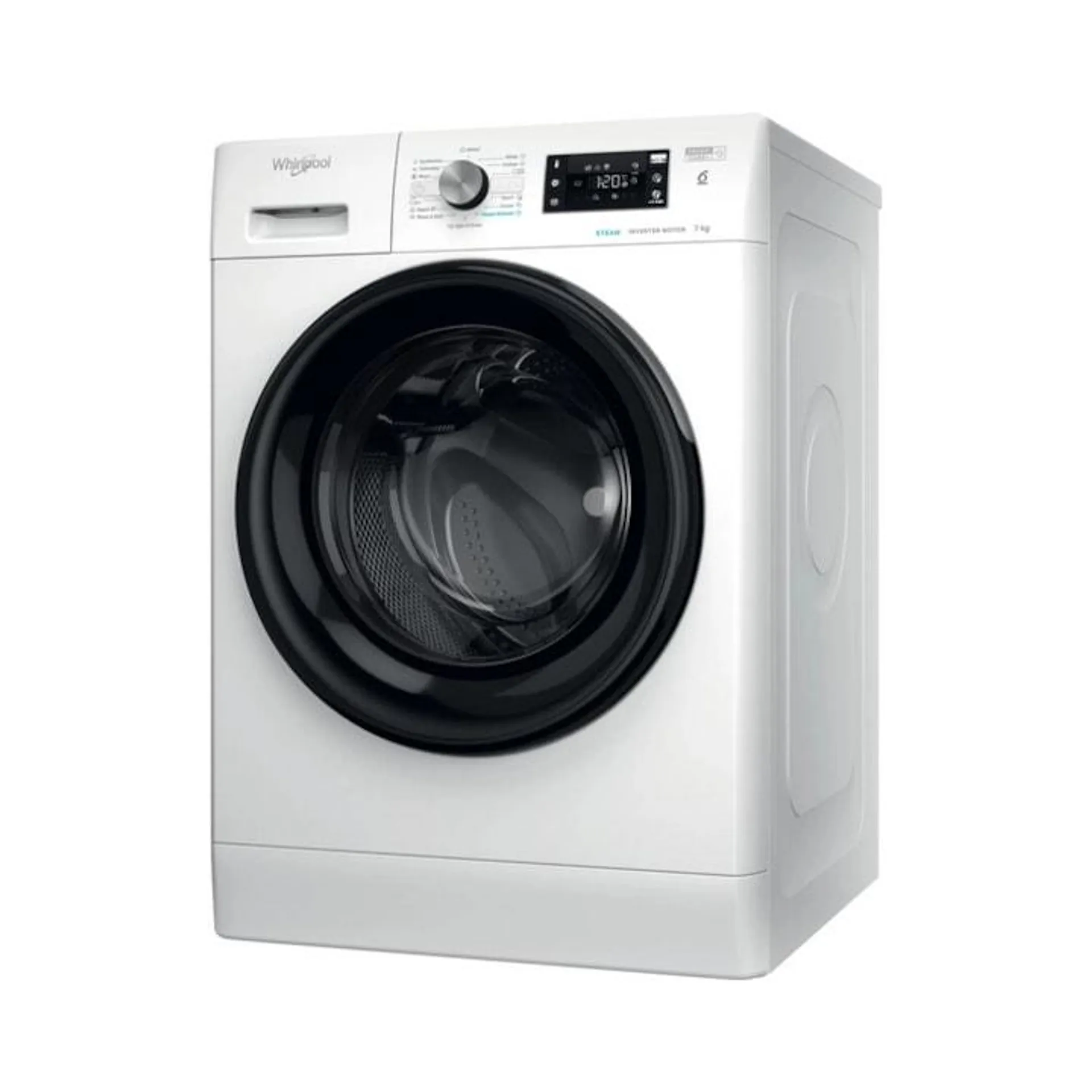 Whirlpool FFB 7259 BV EE elöltöltős mosógép, B energiaosztály, 7 kg kapacitás, 1200 ford./perc, digitális kijelző, Fehér