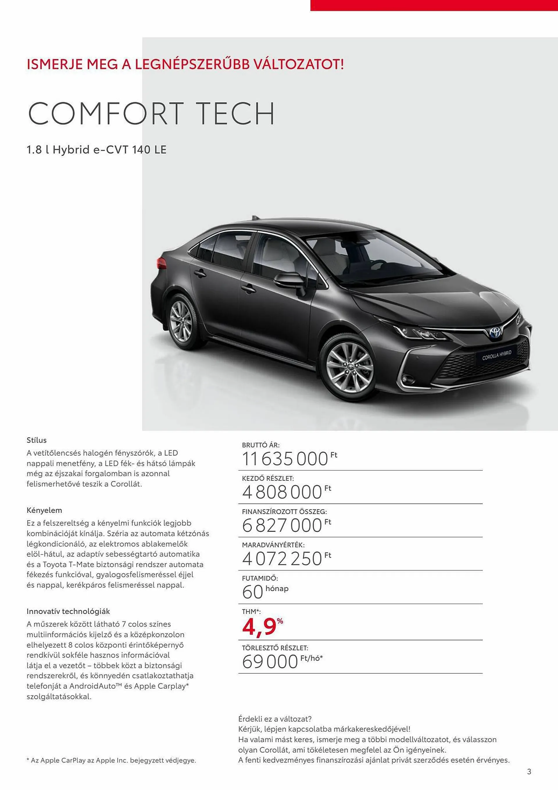 Katalógus Toyota COROLLA akciós újság november 16.-tól november 16.-ig 2024. - Oldal 3