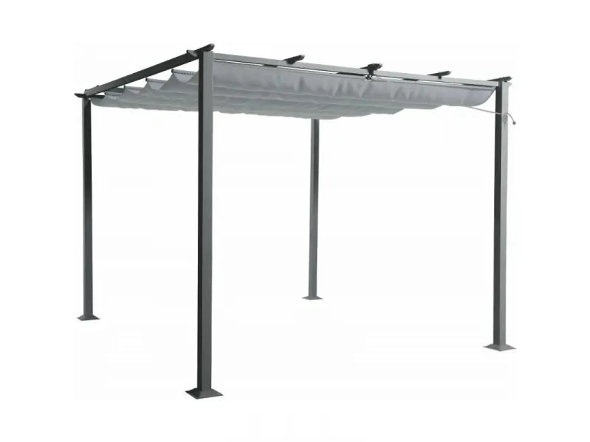 SUNFUN JAKARTA II - kerti pergola (3x3m, szürke)