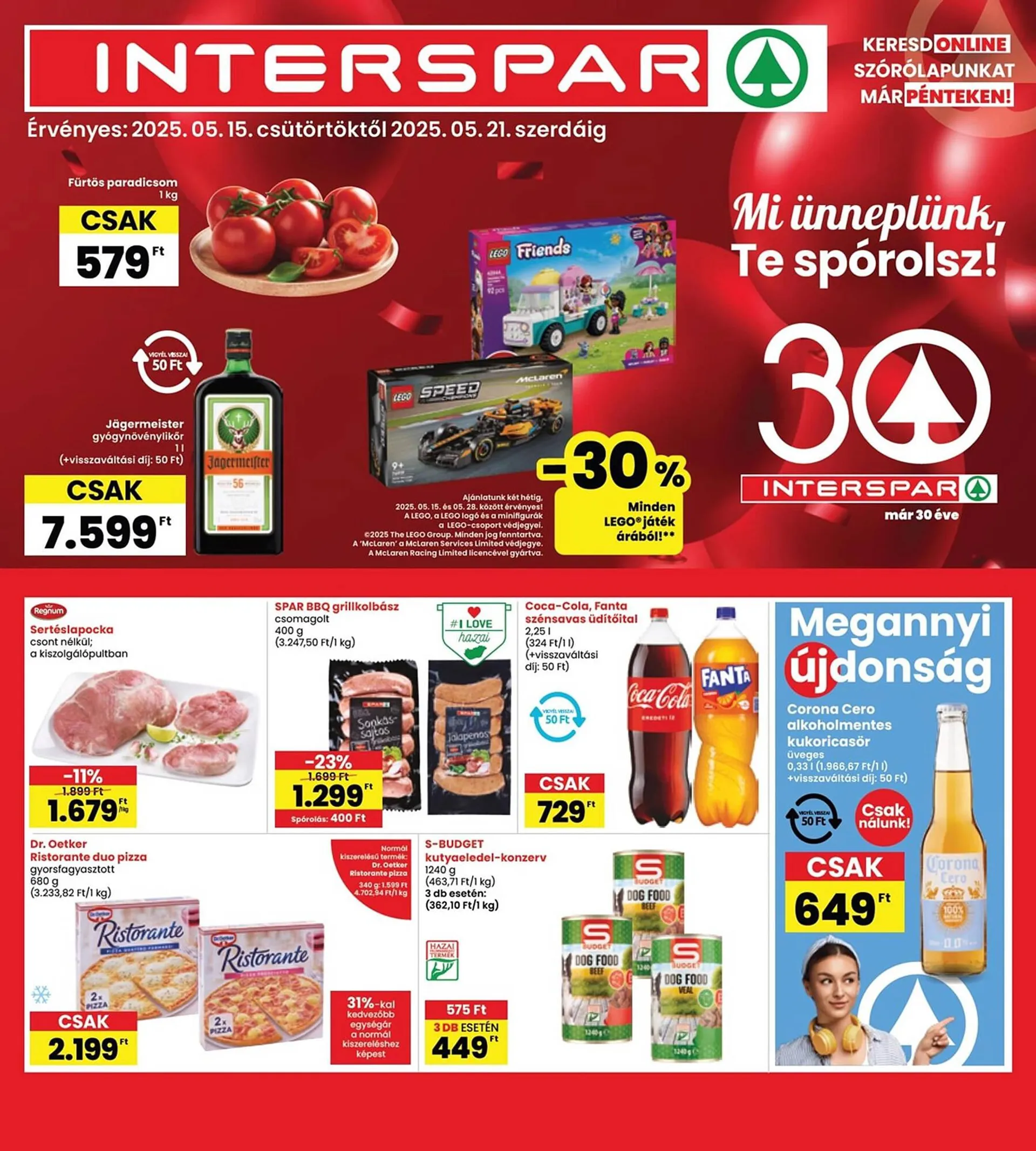 Katalógus Interspar akciós újság május 15.-tól május 21.-ig 2025. - Oldal 1