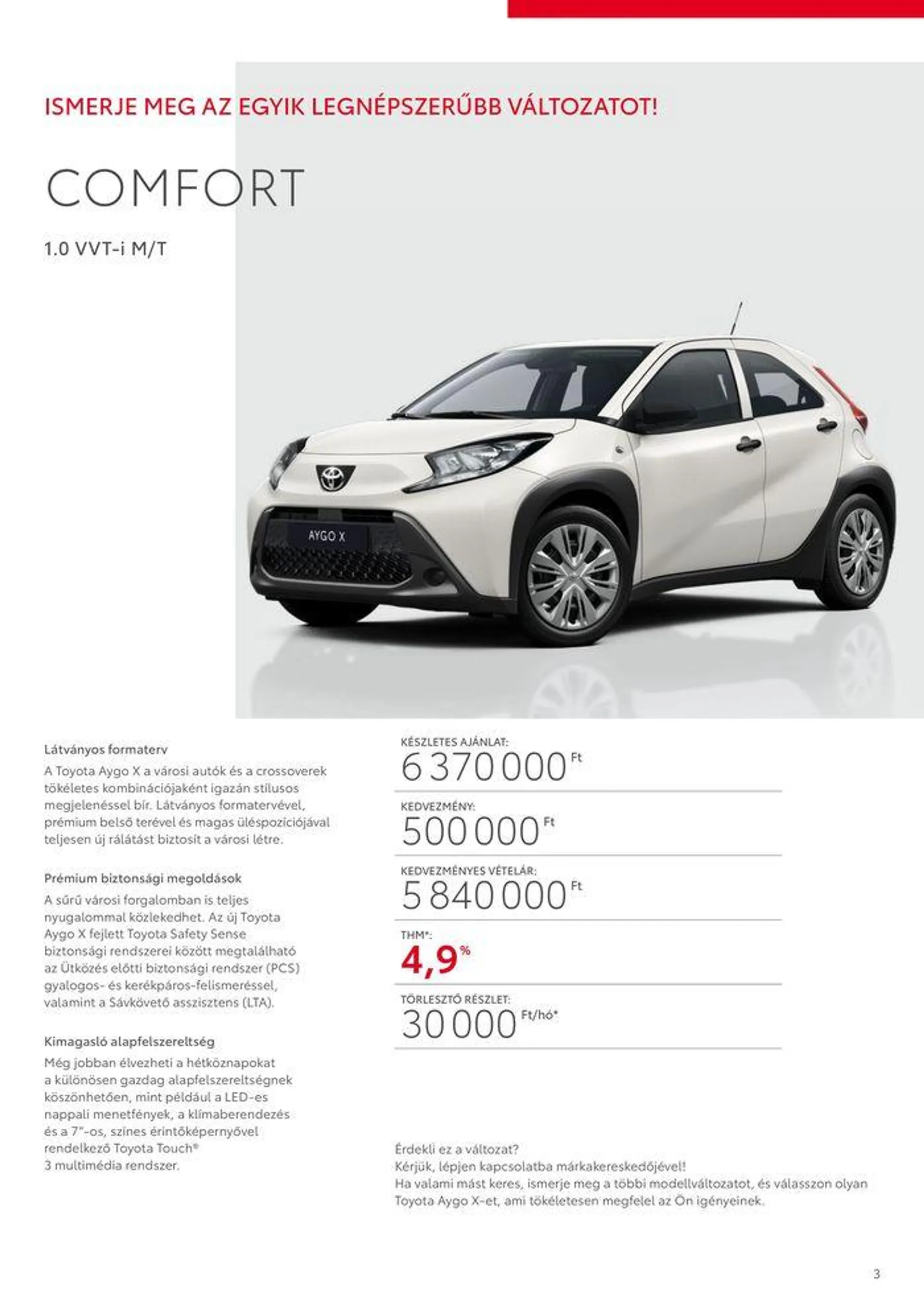 Katalógus Toyota AYGO X július 2.-tól december 31.-ig 2024. - Oldal 3