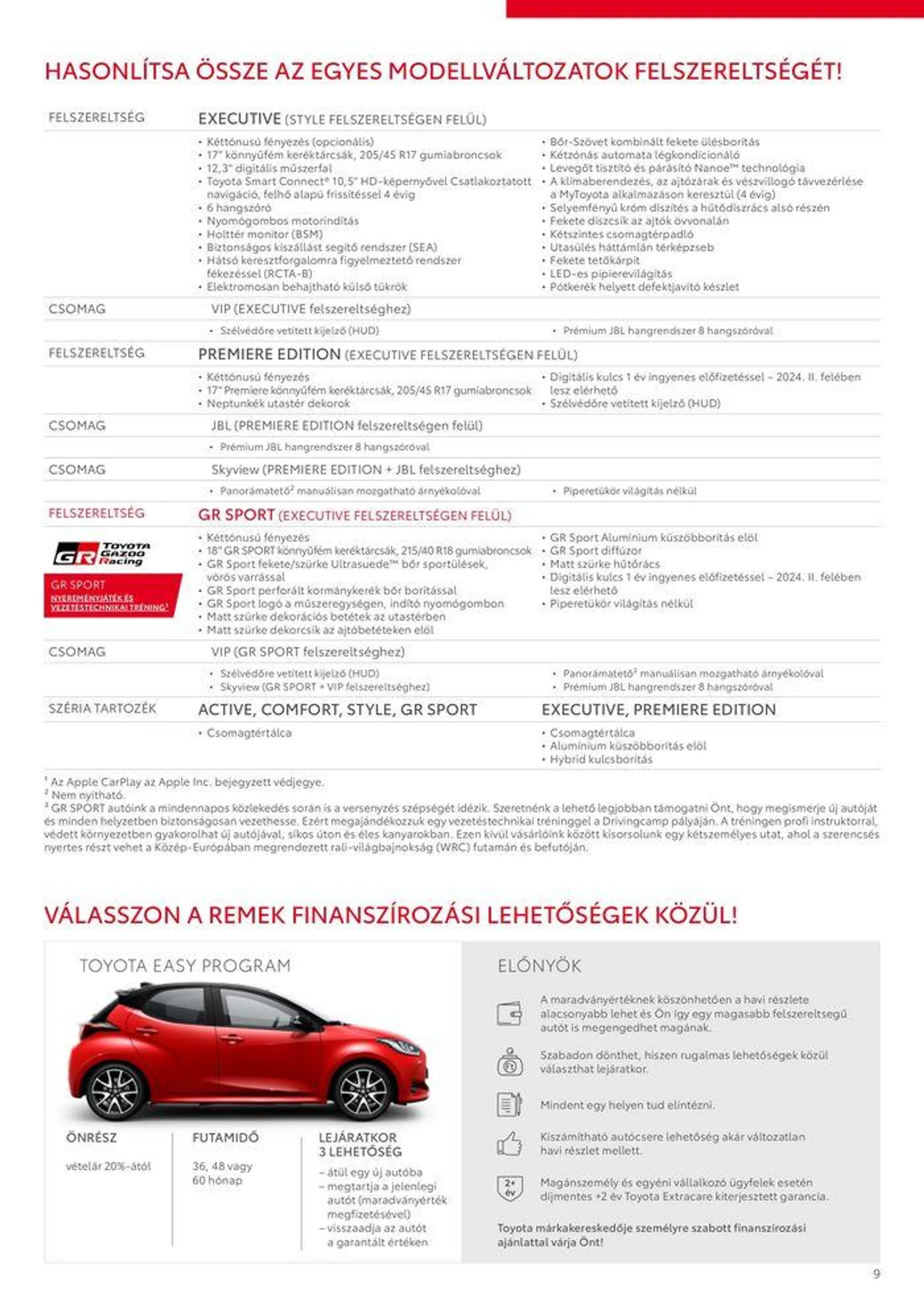 Katalógus Toyota Új YARIS Hybrid július 16.-tól július 16.-ig 2025. - Oldal 9