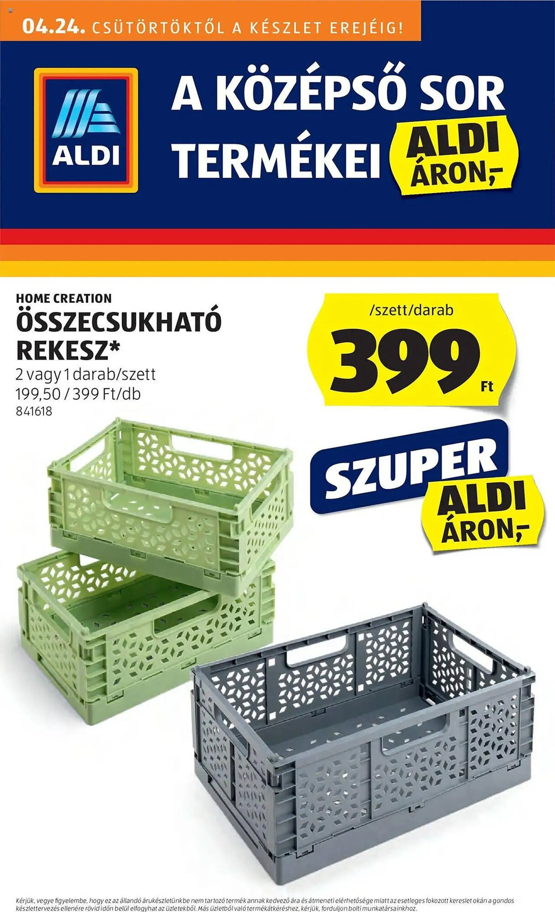 ALDI akciós újság - 1