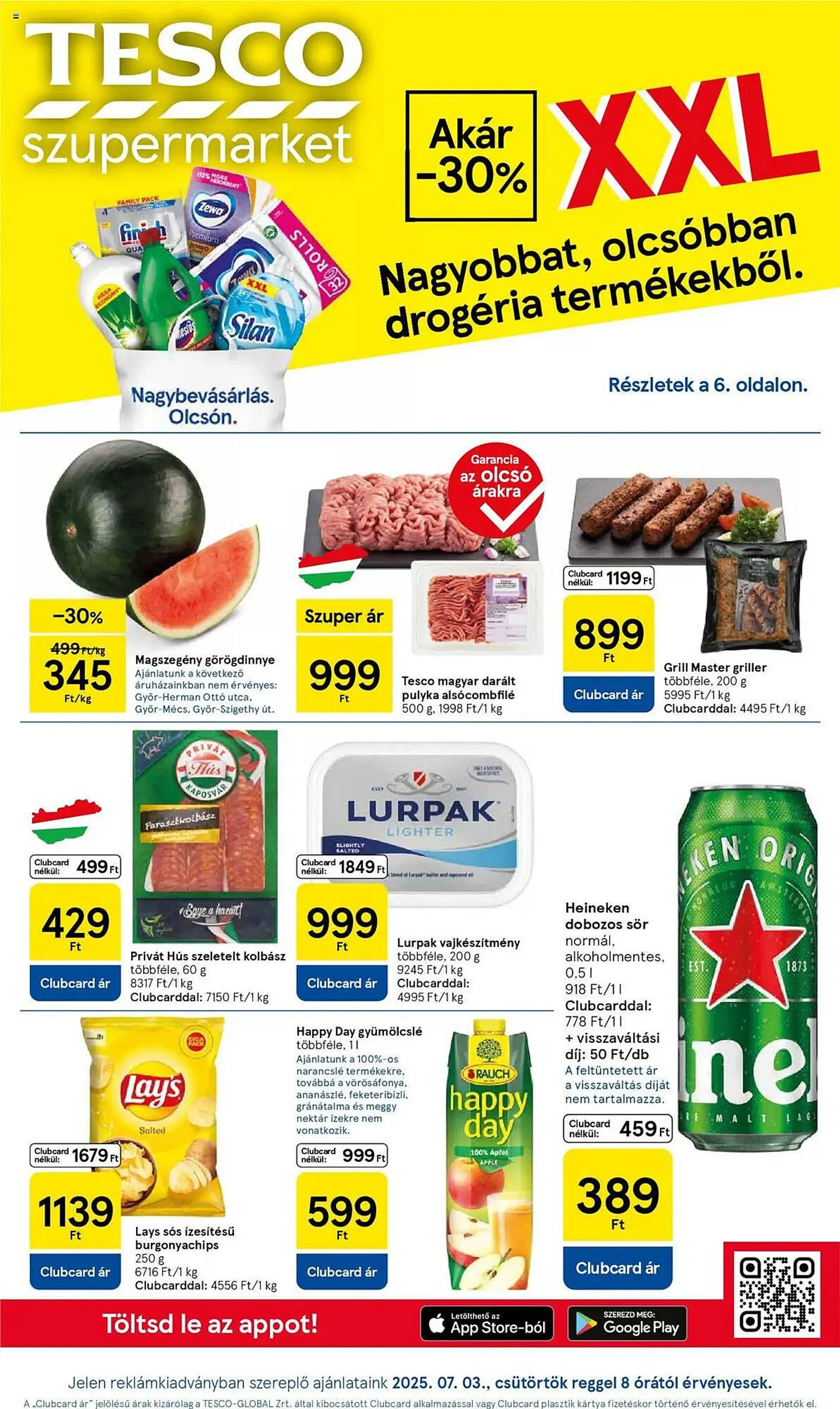 Katalógus Tesco akciós újság július 3.-tól július 9.-ig 2025. - Oldal 1
