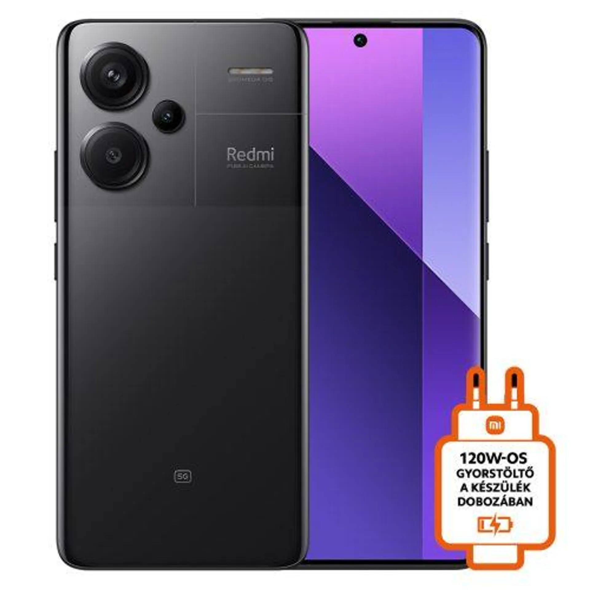 Redmi Note 13 Pro+ 5G 12GB+512GB okostelefon, Midninght Black