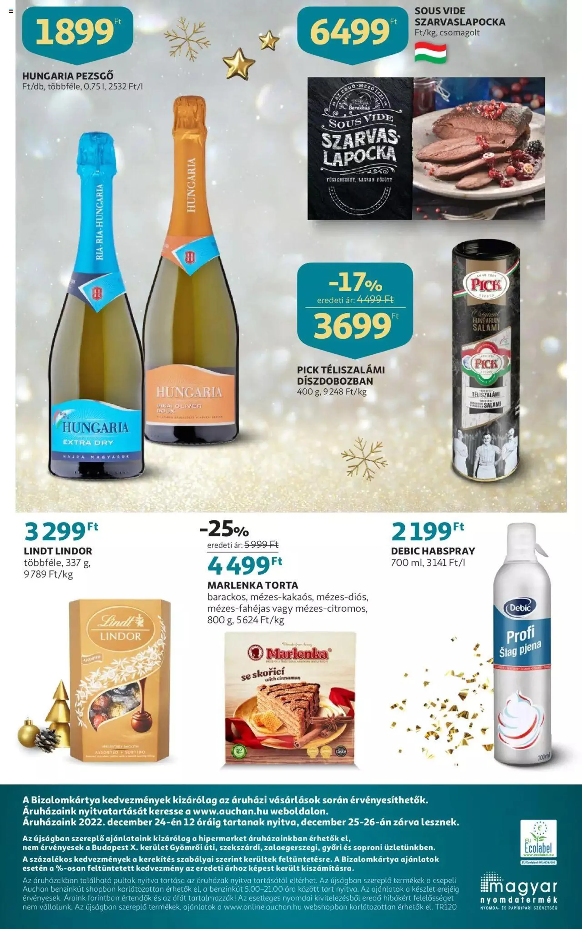 Auchan - Karácsonyi élelmiszer katalógus / Hipermarket - 29
