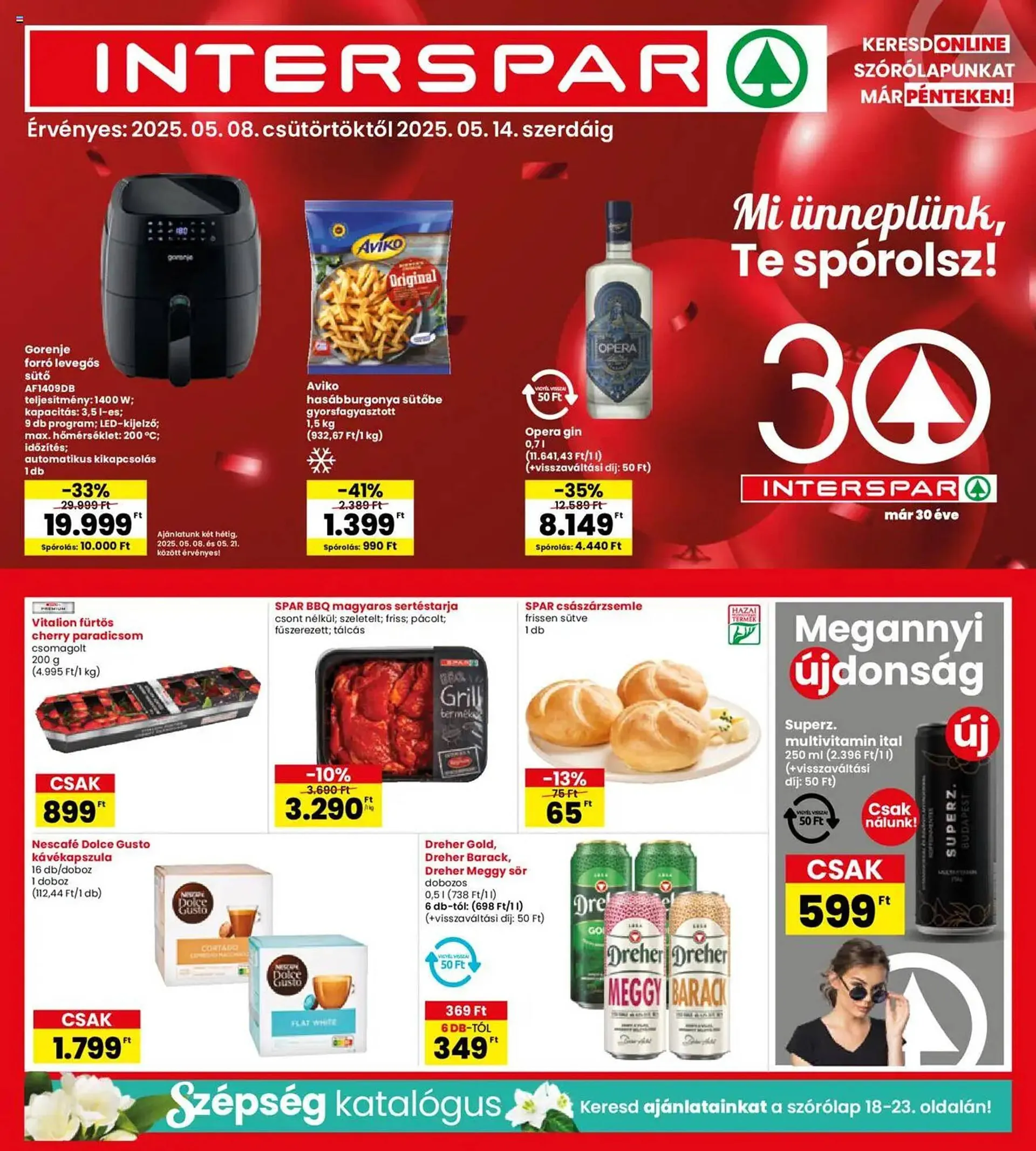 Katalógus Interspar akciós újság május 8.-tól május 14.-ig 2025. - Oldal 1