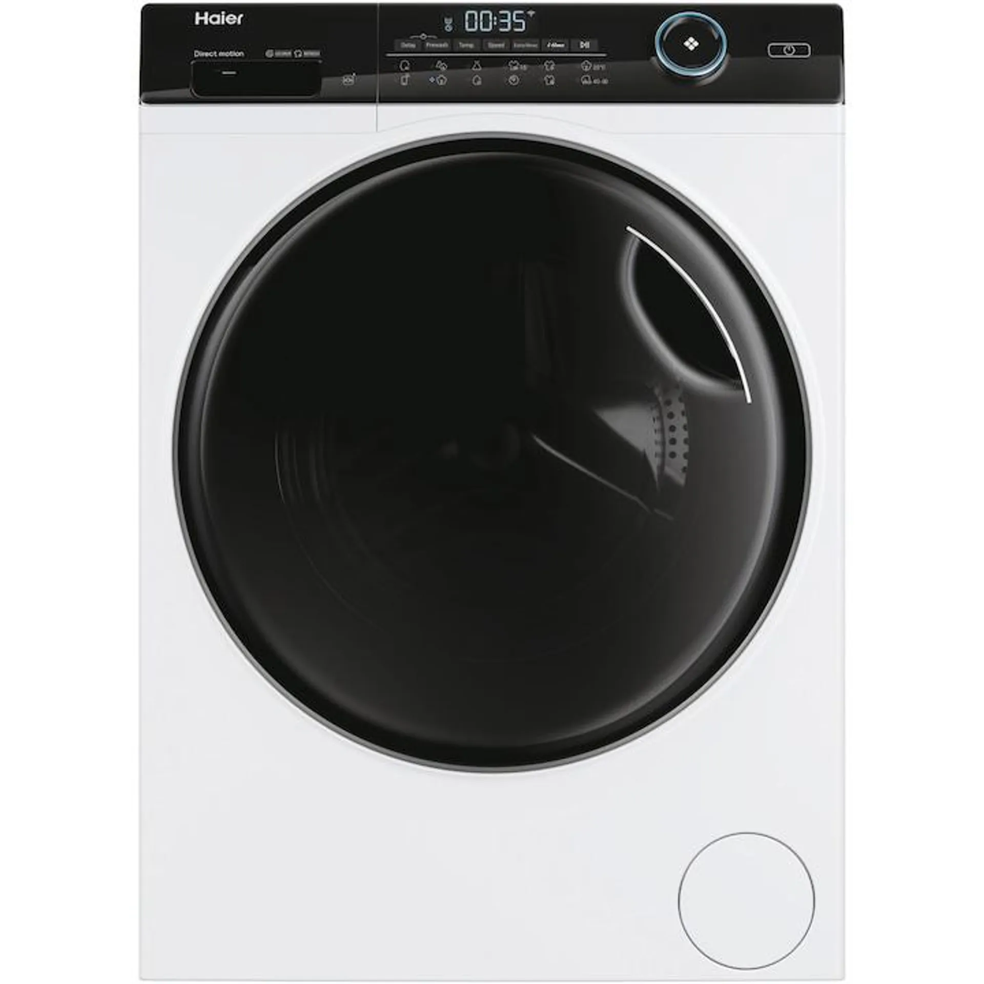 Haier HW80-B14959EU1-S mosógép, 8 kg, 1400 rpm, Direct Motion motor, A osztály, Refresh, WiFi, gőz, fehér