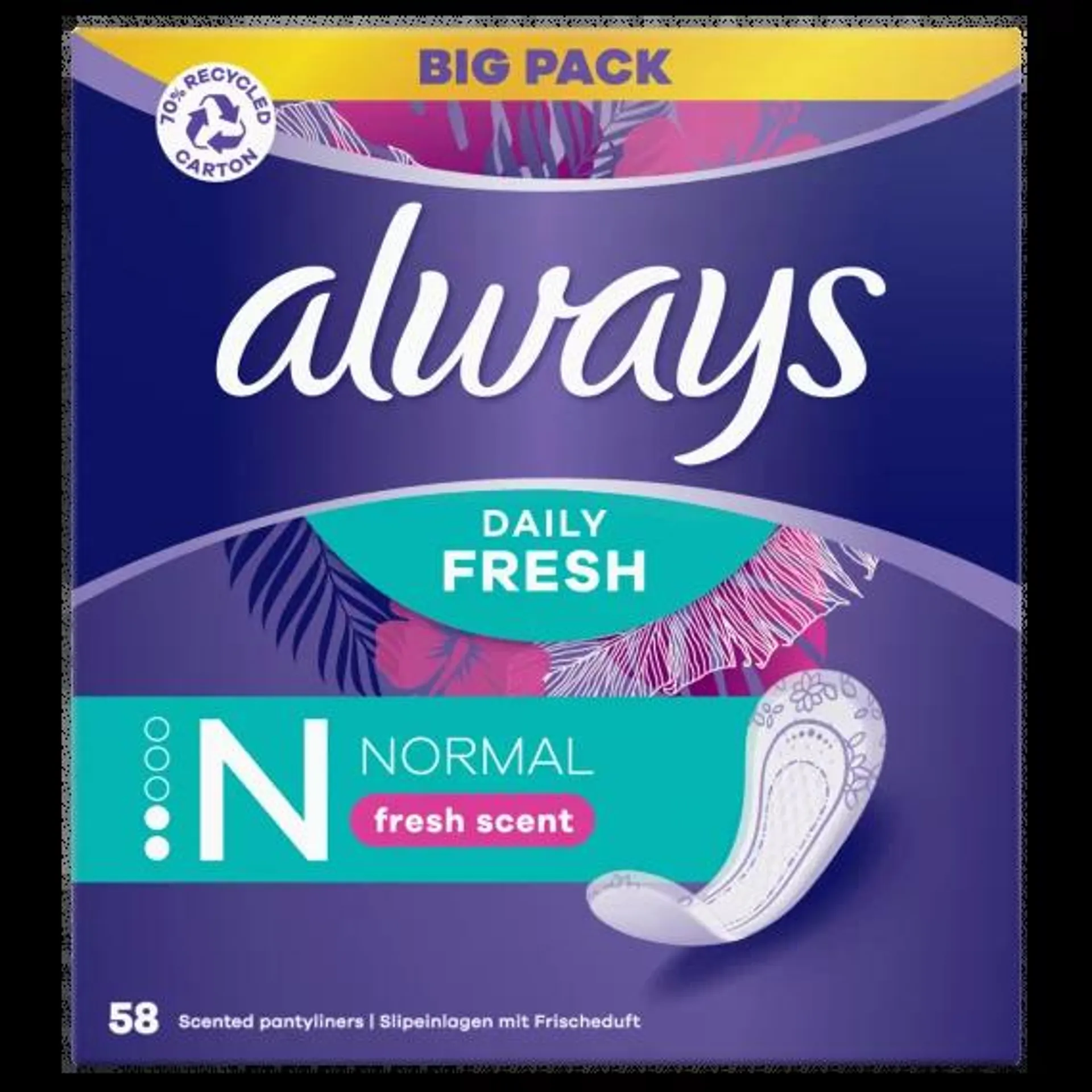 Always Daily Fresh Normal, Friss illattal X Darabos Kiszerelés