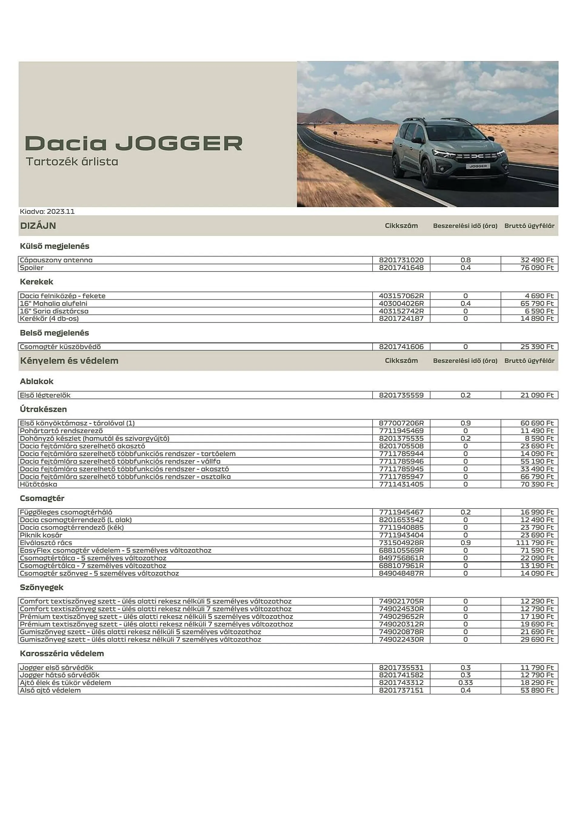 Dacia Jogger akciós újság - március 8. június 30. 2024. - Page 1
