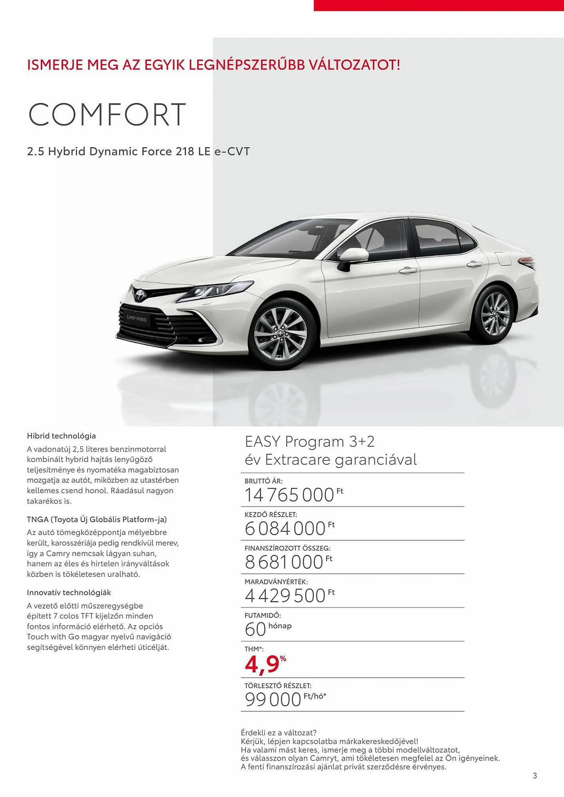 Katalógus Toyota CAMRY akciós újság november 15.-tól november 15.-ig 2024. - Oldal 3