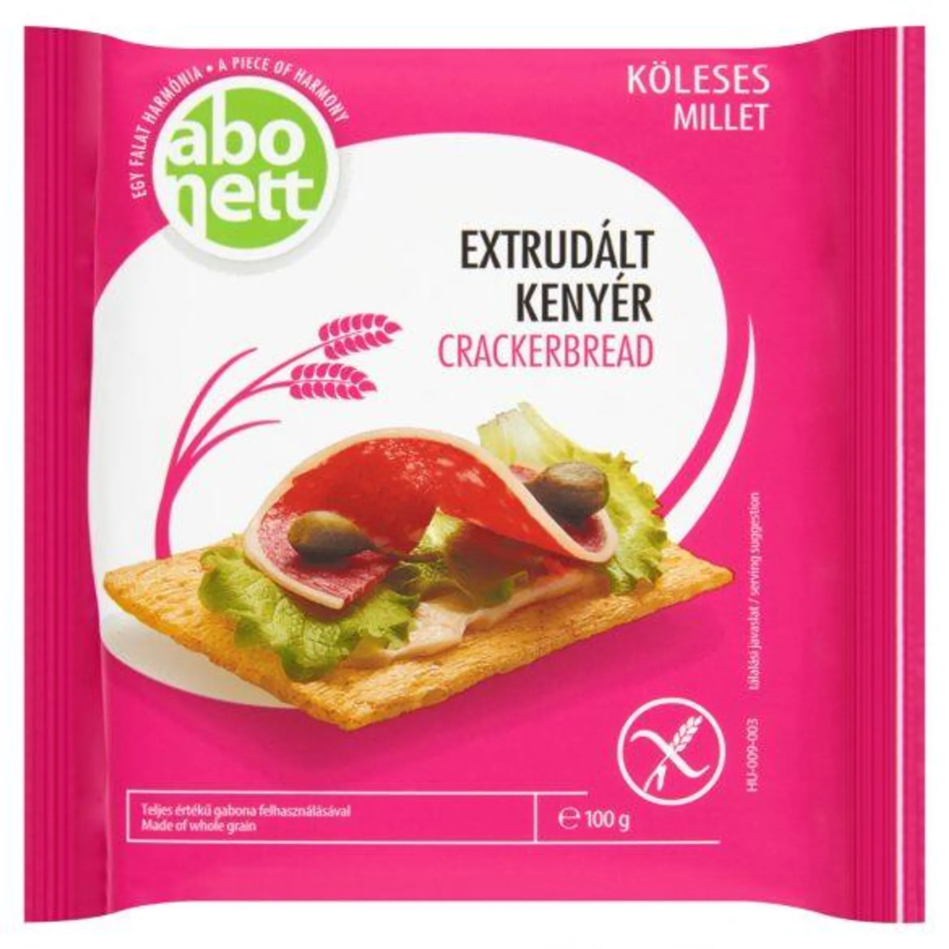 Abonett extrudált kenyér köleses gluténmentes 100 g