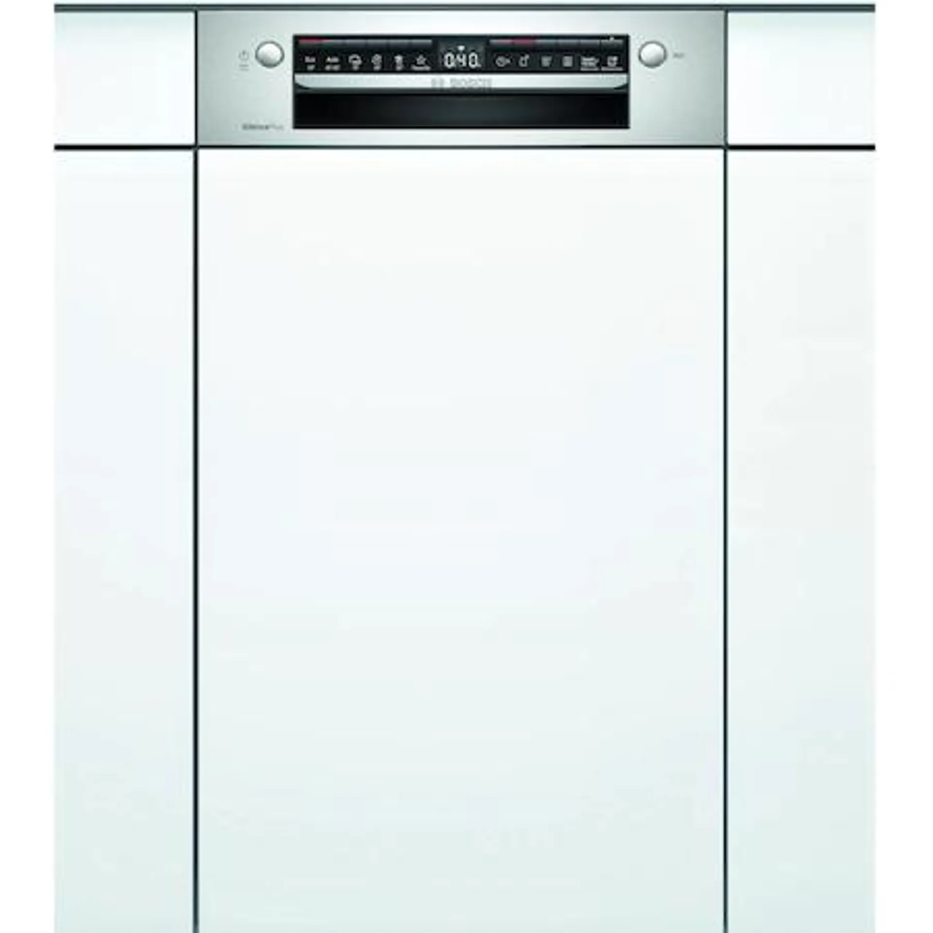 Bosch SPI4HMS61E Serie4 integrálható mosogatógép, 10 teríték, E energiaosztály, 6 program, 5 opció, nagyméretű LED kijelző, Fehér