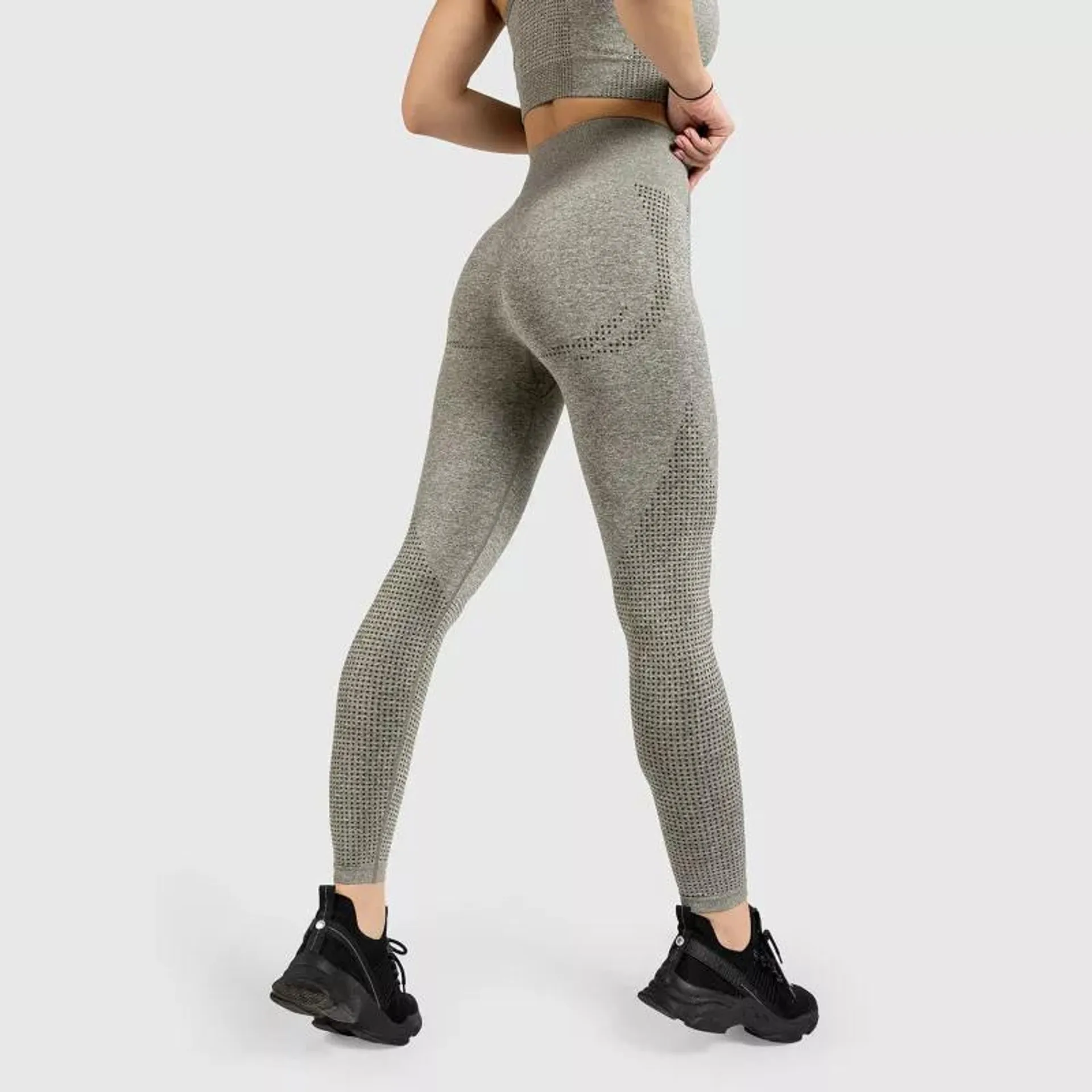 Varrás nélküli leggings Iron Aesthetics Seamless Spots, zöld