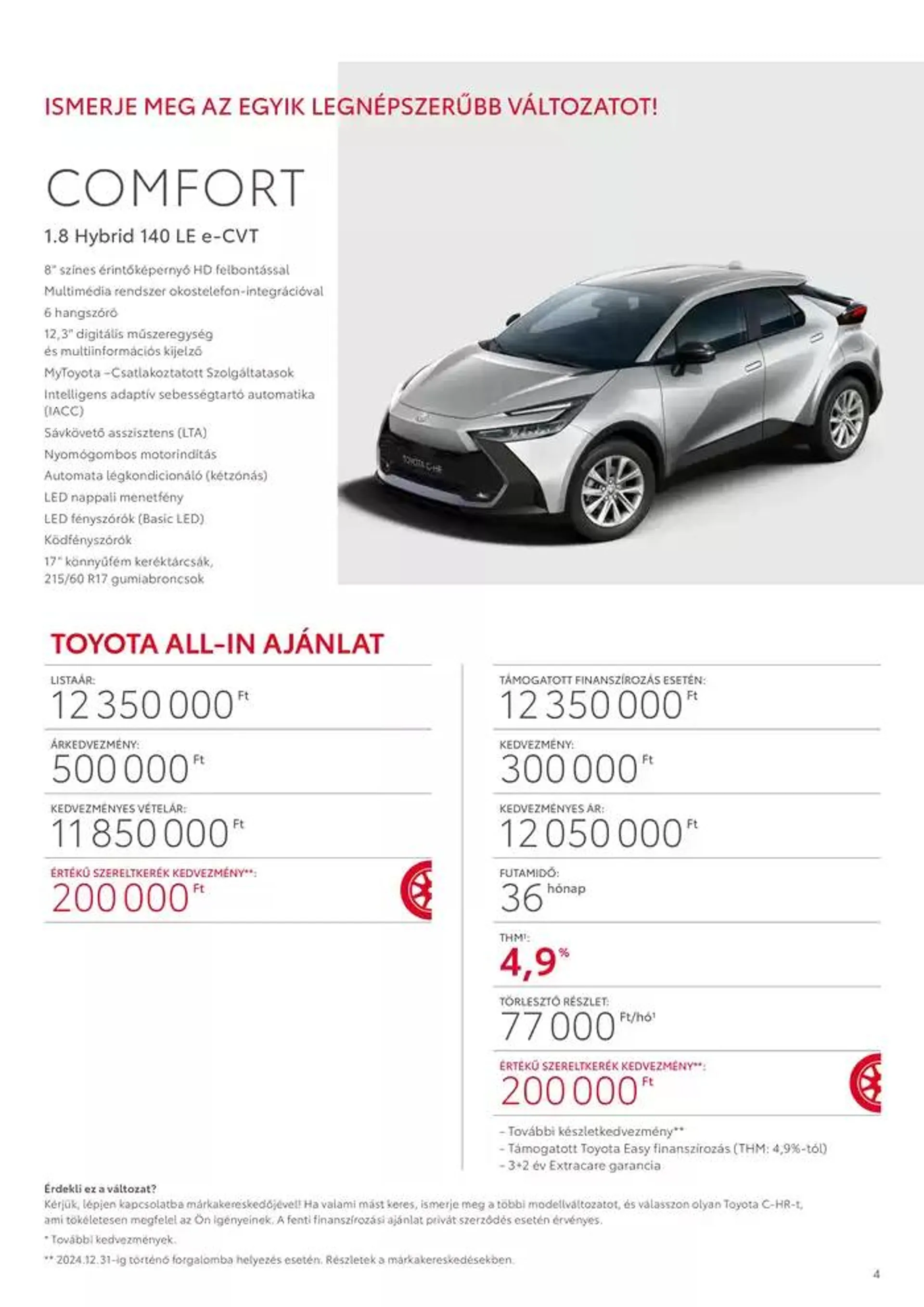 Katalógus Új Toyota C-HR Hybrid október 3.-tól október 3.-ig 2025. - Oldal 4