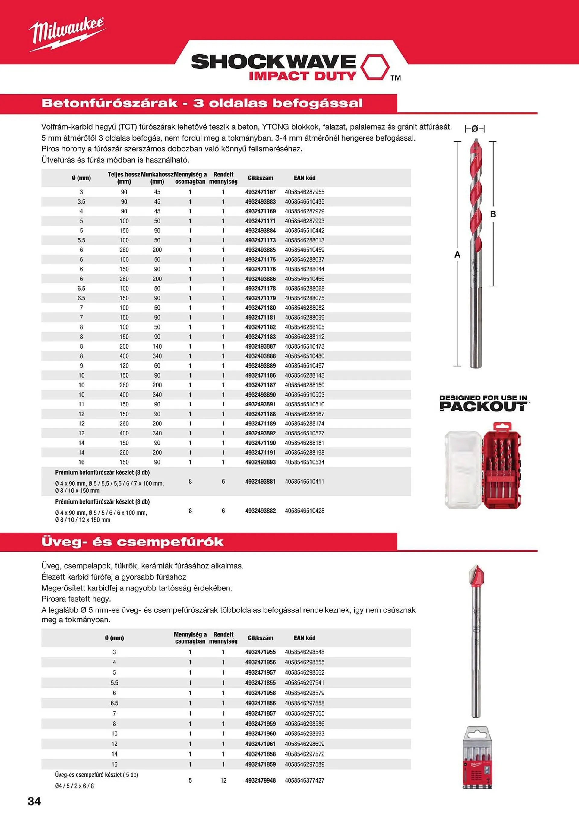 Katalógus Milwaukeetool akciós újság augusztus 14.-tól december 31.-ig 2024. - Oldal 34