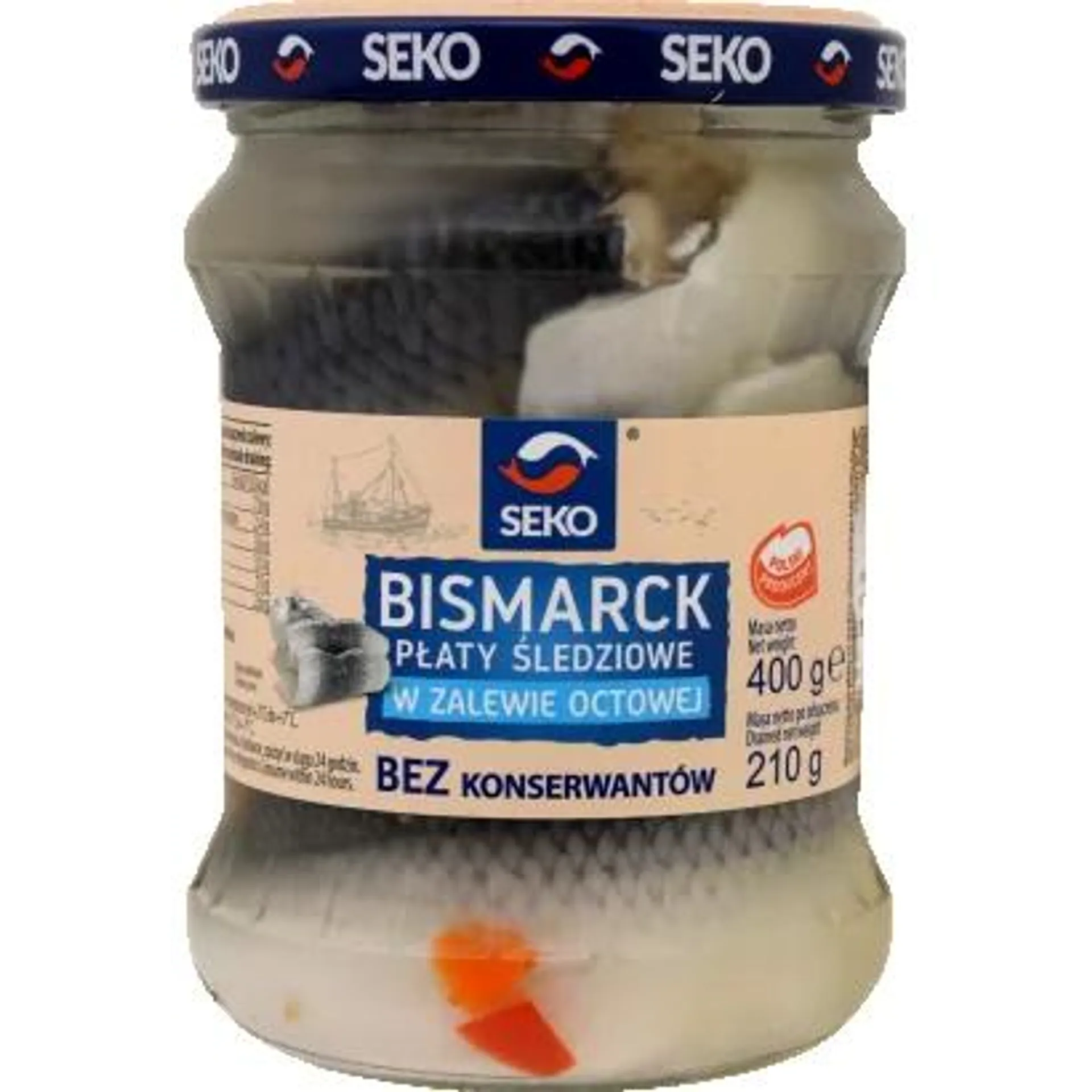 Seko Bismarck herring fillet 400/210 g