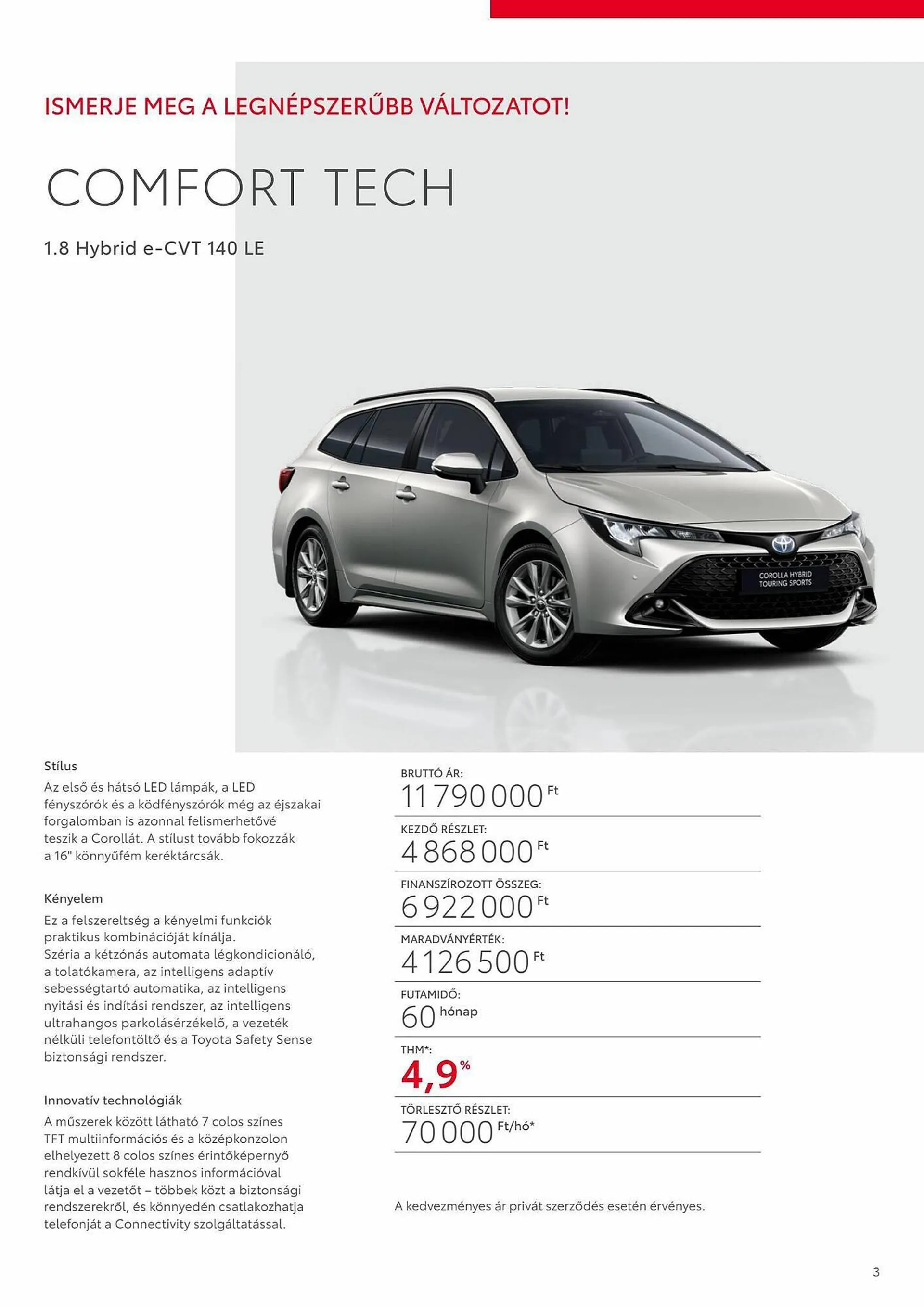 Katalógus Toyota COROLLA Touring Sports akciós újság november 16.-tól november 16.-ig 2024. - Oldal 3