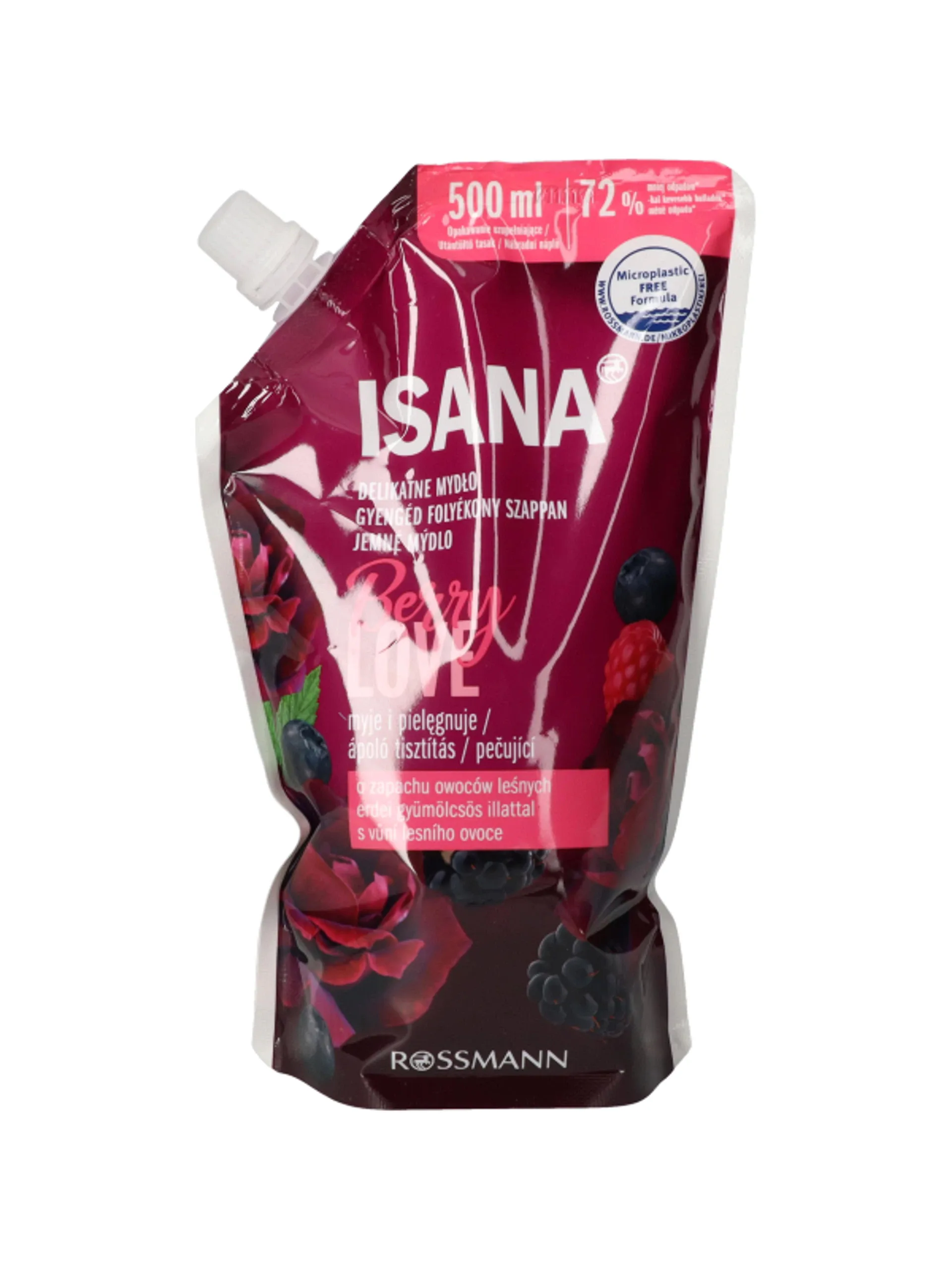 Isana Berry Love folyékony szappan utántöltő - 500 ml