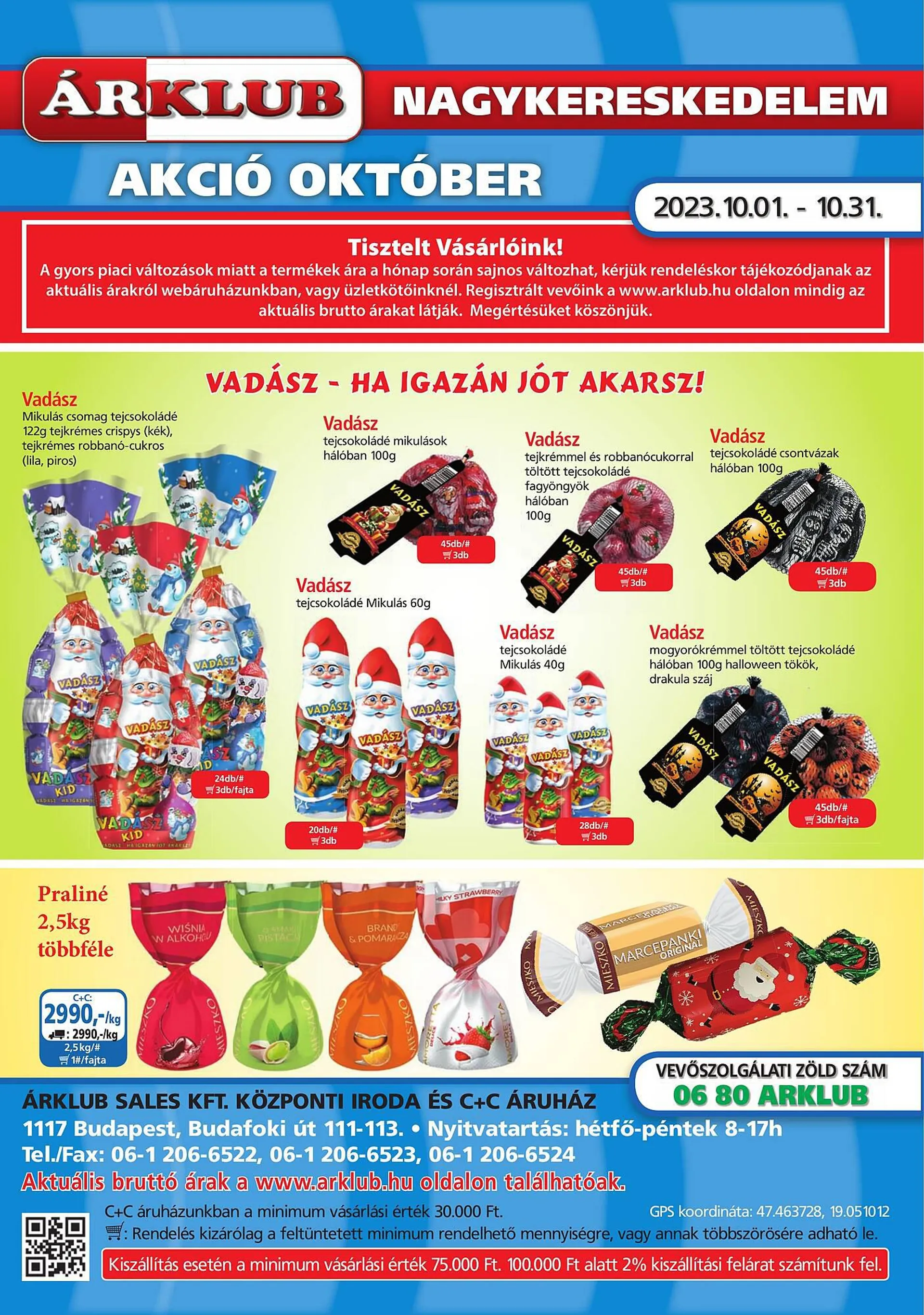 ÁRKLUB akciós újság