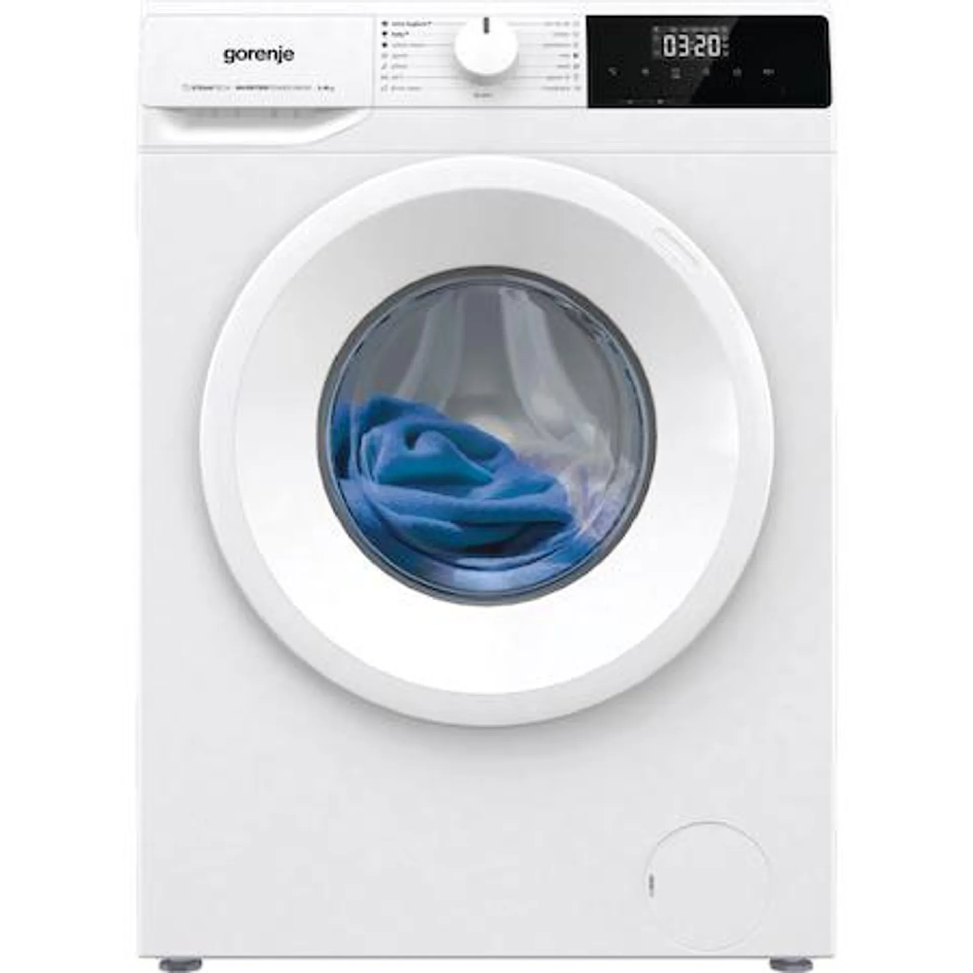 Gorenje WNHPI62SCS előltöltős mosógép, C energiaosztály, 6 kg, Eco, 1200 rpm., fehér