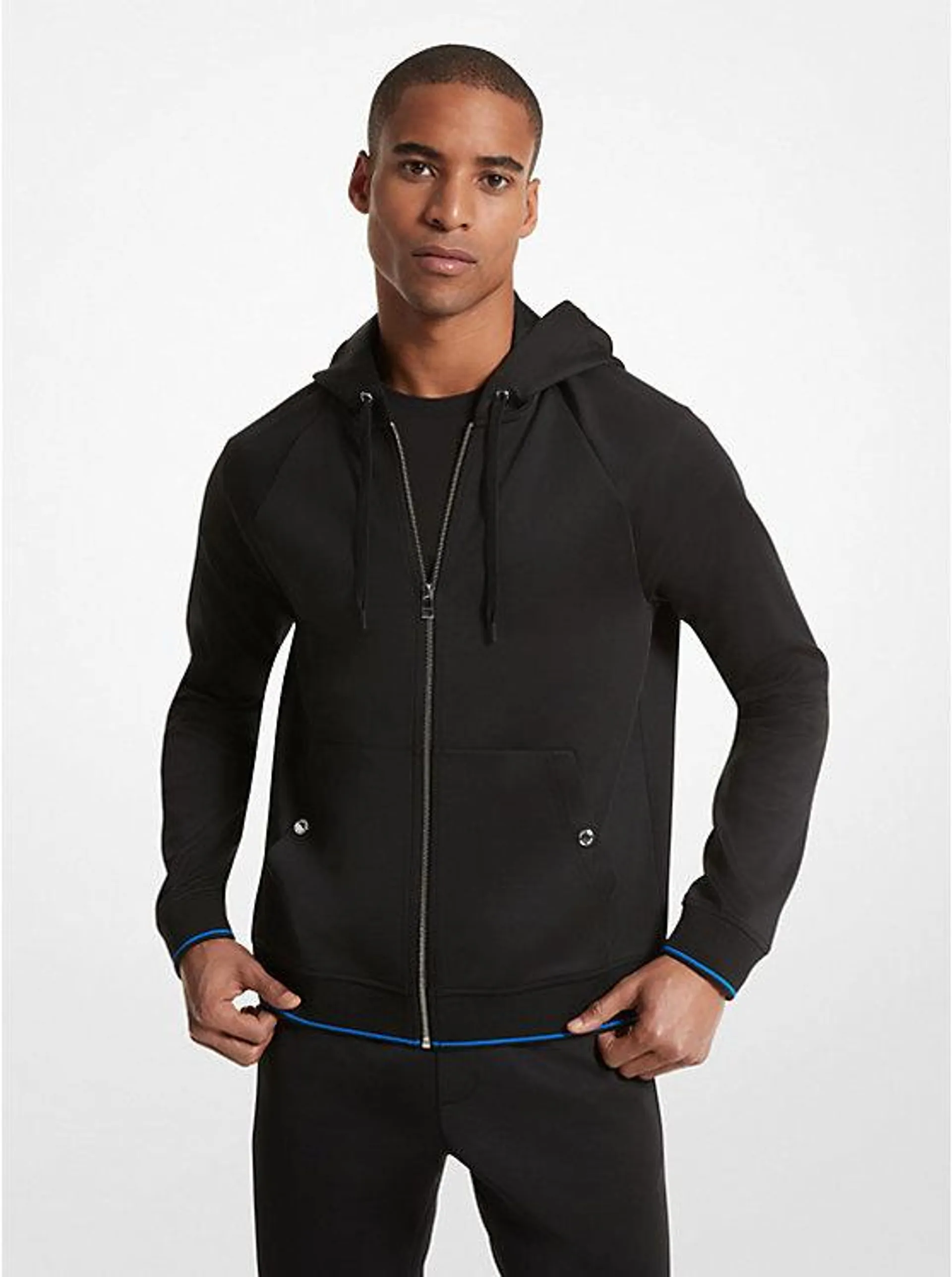 Knit Zip-Up Hoodie