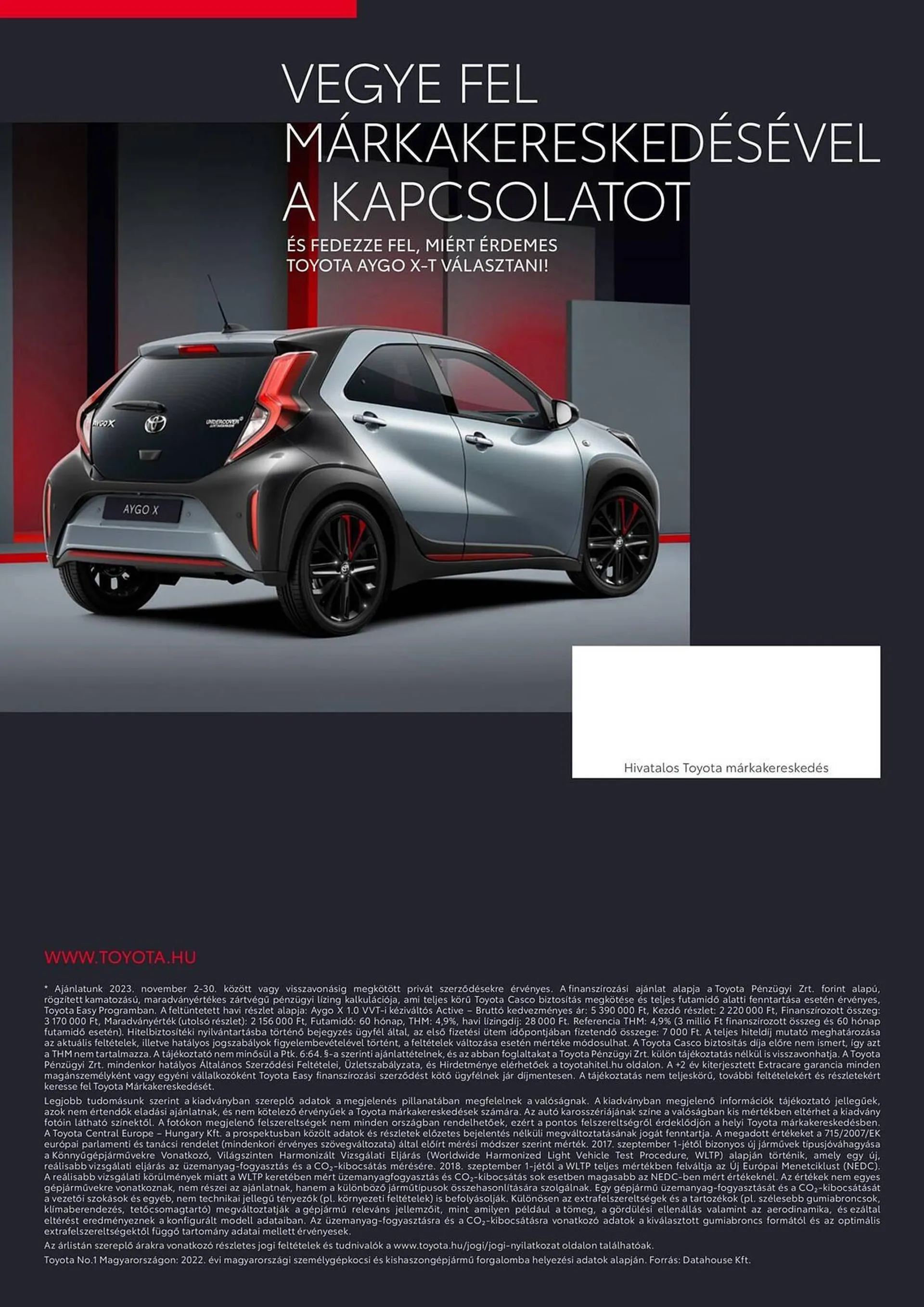 Katalógus Toyota AYGO X akciós újság november 15.-tól november 15.-ig 2024. - Oldal 11