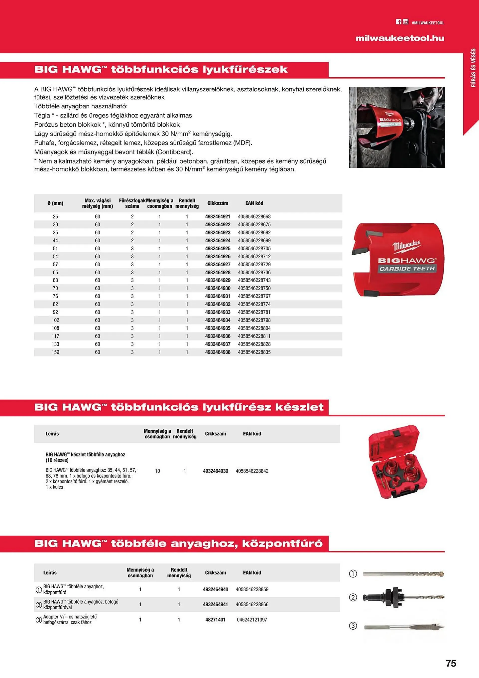 Katalógus Milwaukeetool akciós újság augusztus 14.-tól december 31.-ig 2024. - Oldal 75