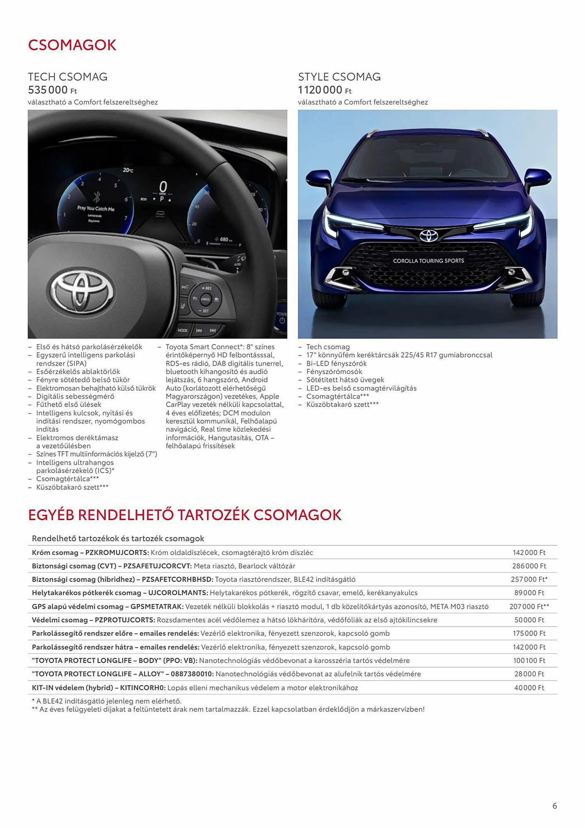 Katalógus Toyota COROLLA Touring Sports akciós újság november 16.-tól november 16.-ig 2024. - Oldal 6