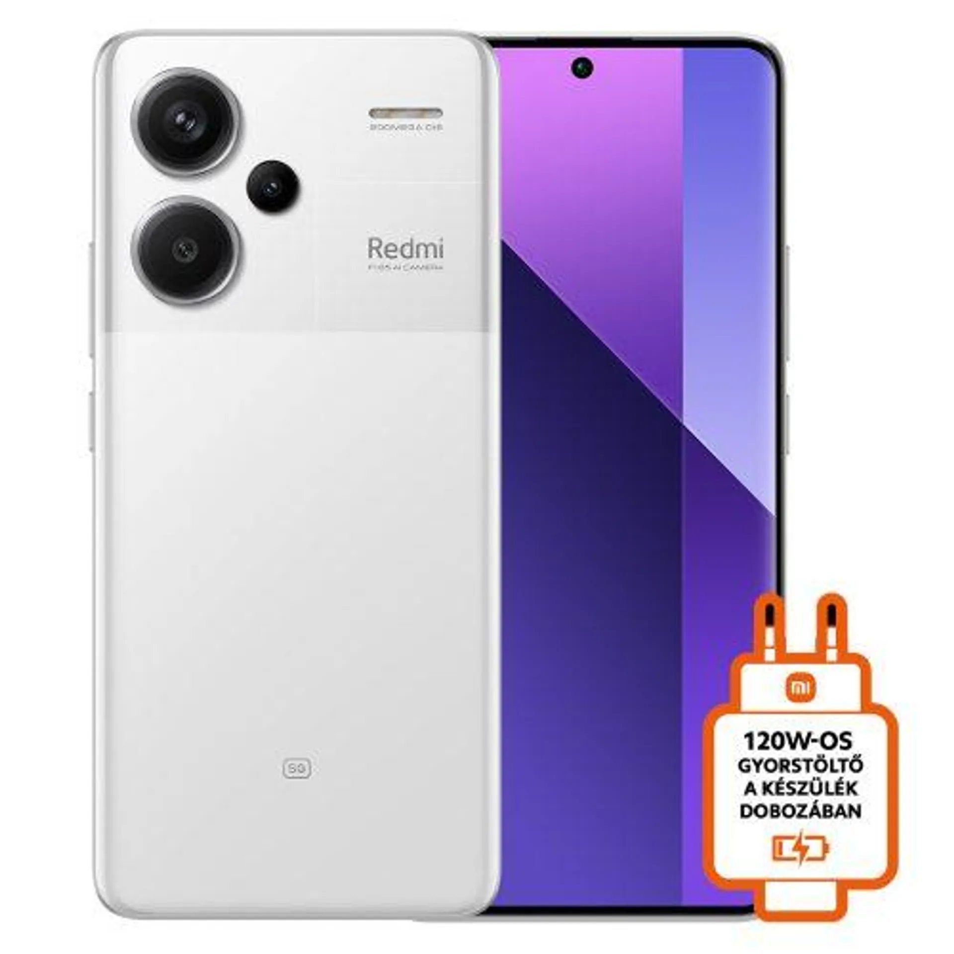 Redmi Note 13 Pro+ 5G 8GB+256GB okostelefon, Moonlight White